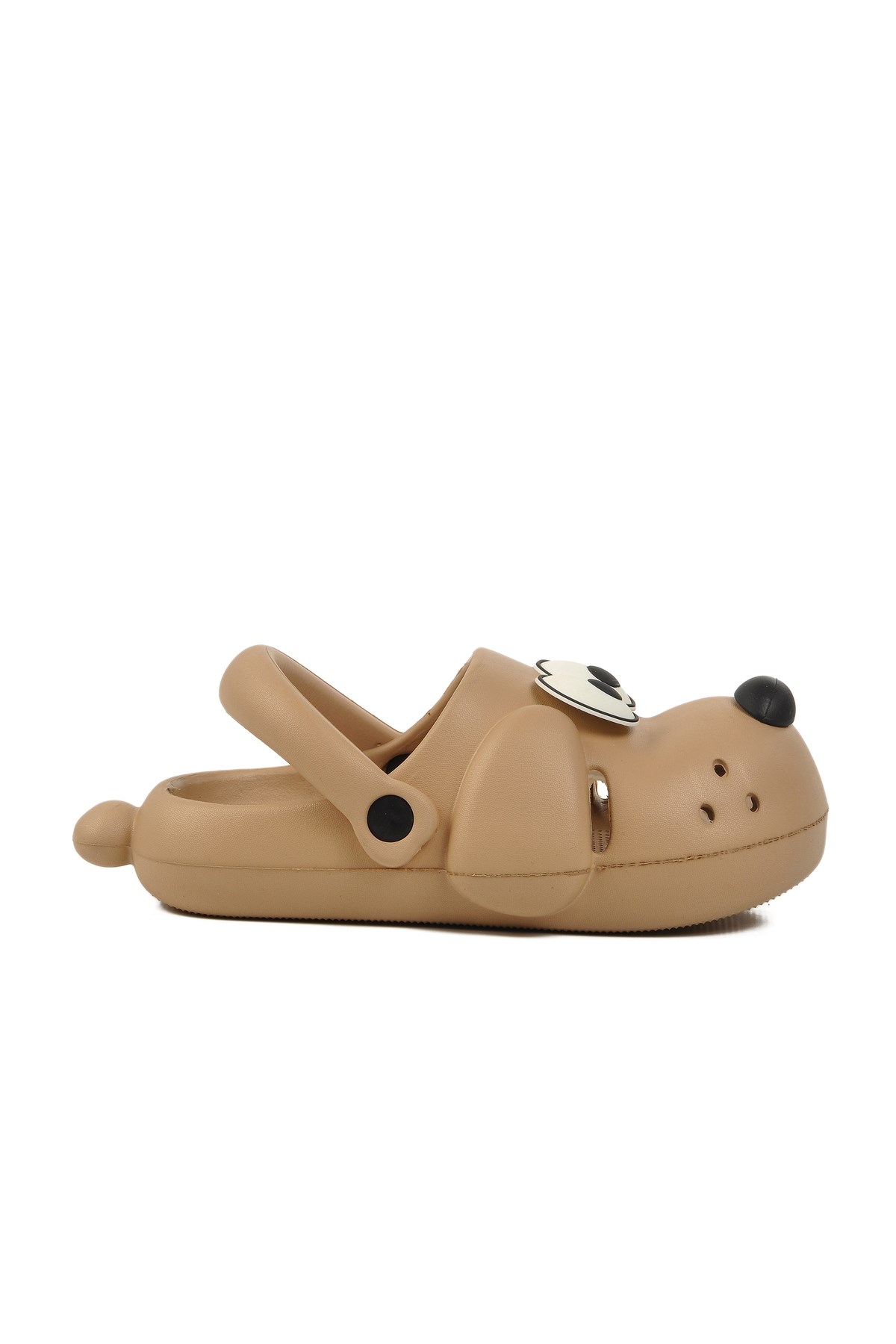 Doggy Kapiçüno Köpek Figürlü Sevimli Günlük Bahçe Sahil Plaj Kreş Unisex Çocuk Terlik&Sandalet