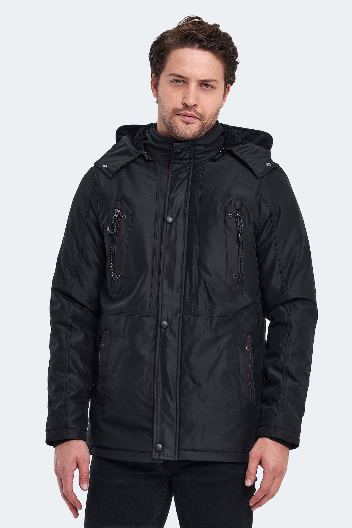 Slazenger Hold Erkek Mont Siyah