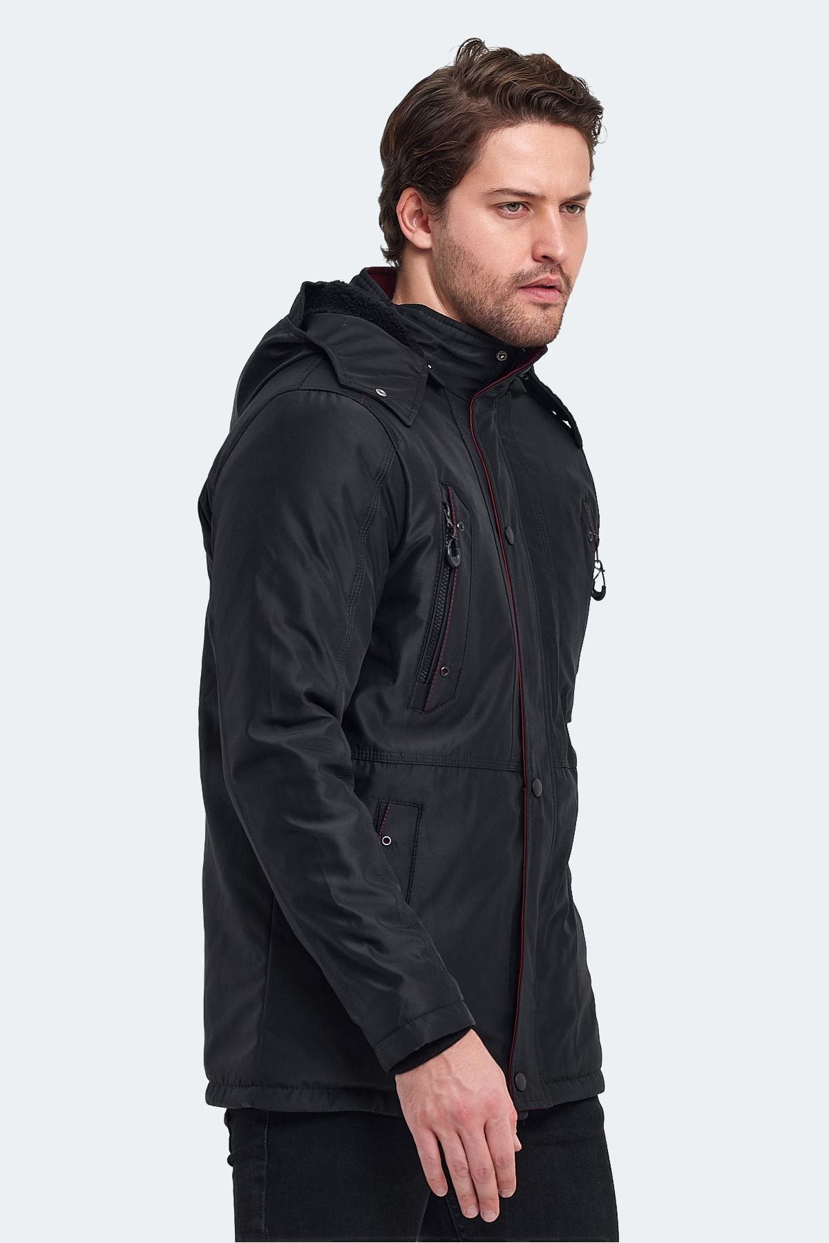 Slazenger Hold Erkek Mont Siyah