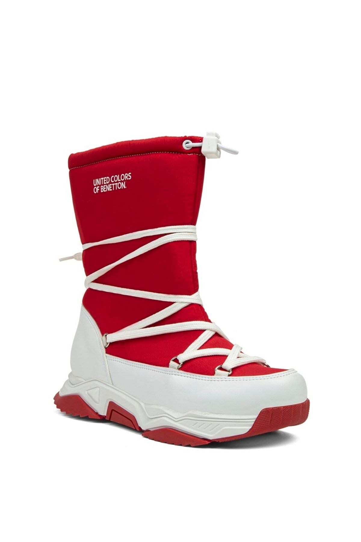 Benetton BN-30392 Kadın Bot Kırmızı-Beyaz BN-30392