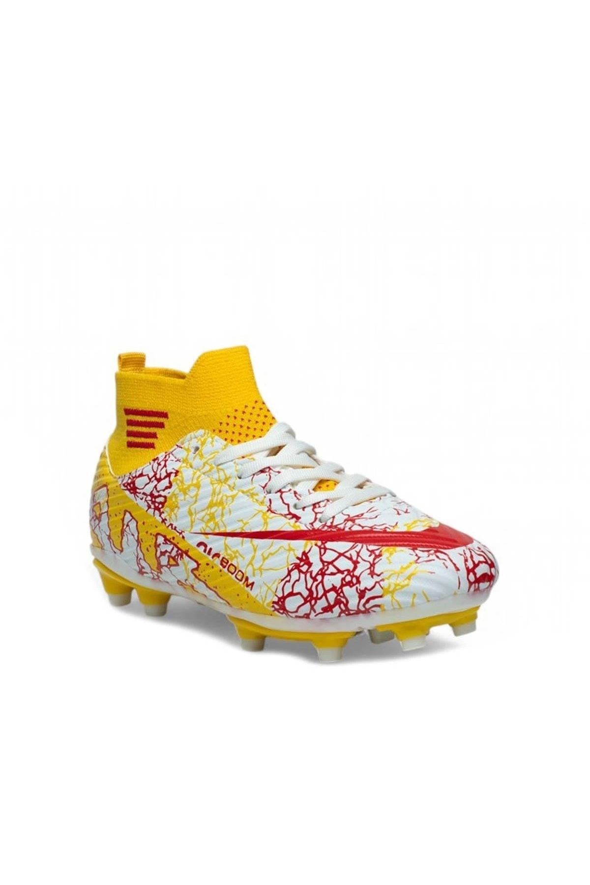 LALİGA 565 Beyaz Kırmızı Unisex Krampon Halısaha Futbol Ayakkabı LALİGA 565 Beyaz Kırmızı Unisex Krampon Halısaha Futbol Ayakkabı