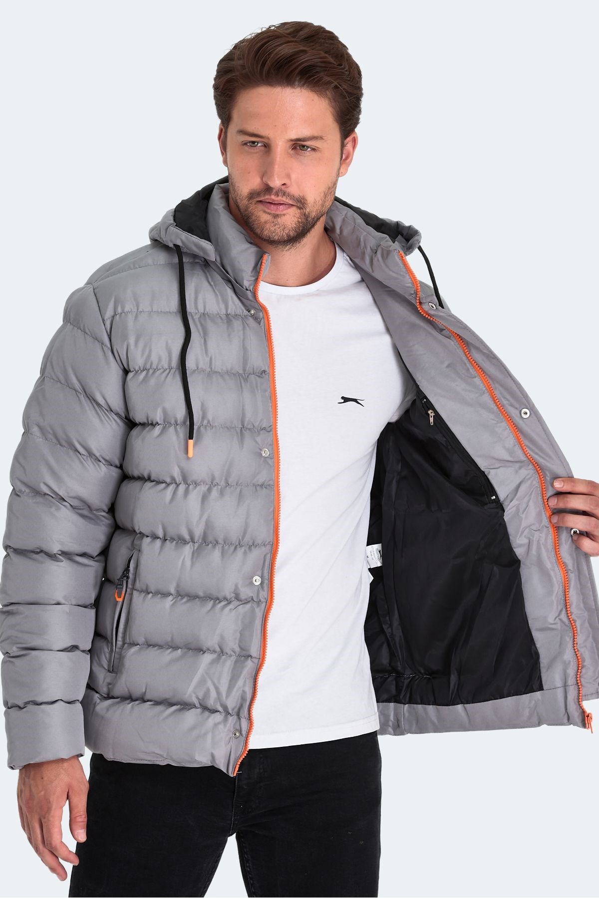 Slazenger SALINE Erkek Mont Gri ST23JE057 Slazenger SALINE Erkek Mont Gri ST23JE057