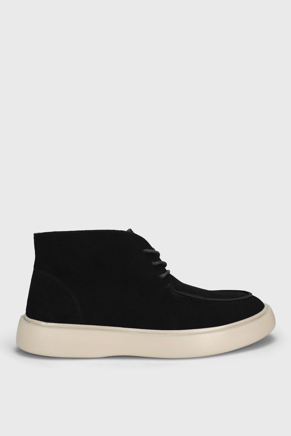 Lufian Derek Erkek Deri Sneaker Ayakkabı Siyah