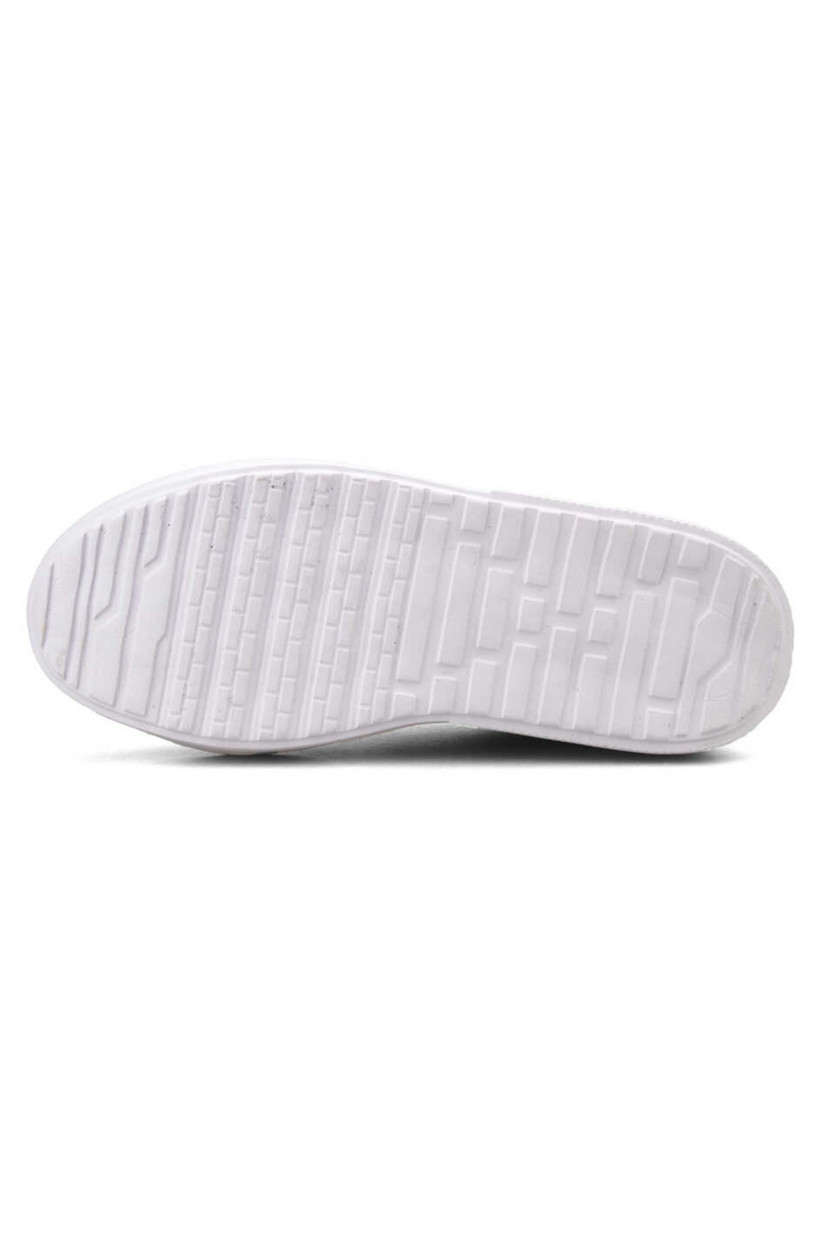 DarkStep 151 Beyaz Anorak Kalın Taban Sneaker Ayakkabı AY1435