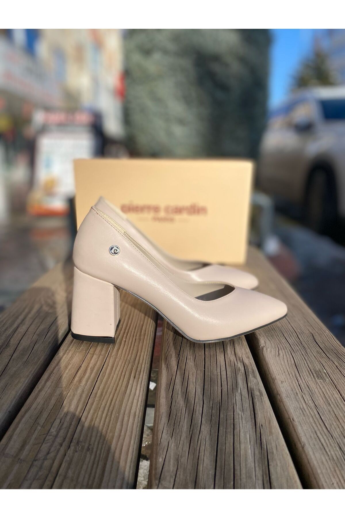 Pierre Cardin ® | Pc-50177 - BEJ CİLT - Kadın Topuklu Ayakkabı PC-50177-3030835
