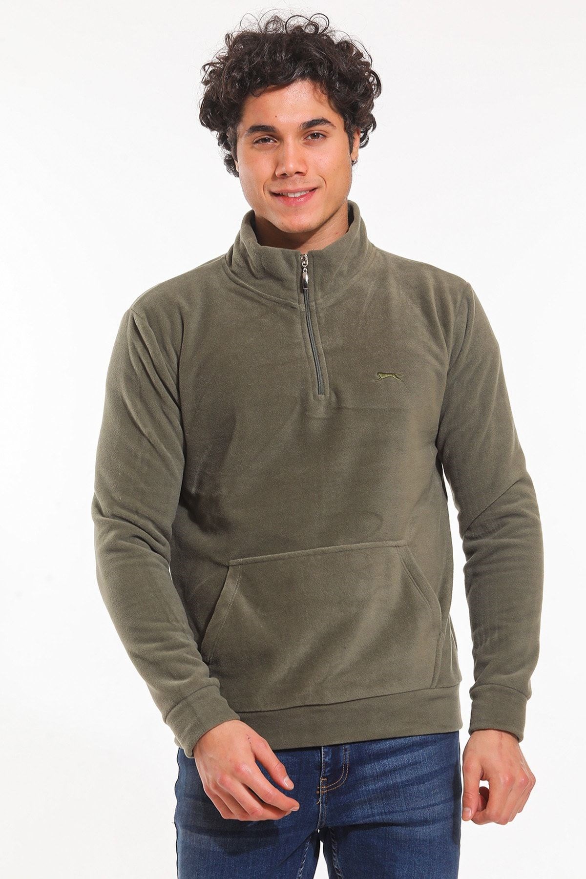 Slazenger Solıd Erkek Sweatshirt Haki St21we052 TYC00257005277 Slazenger Solıd Erkek Sweatshirt Haki St21we052 TYC00257005277