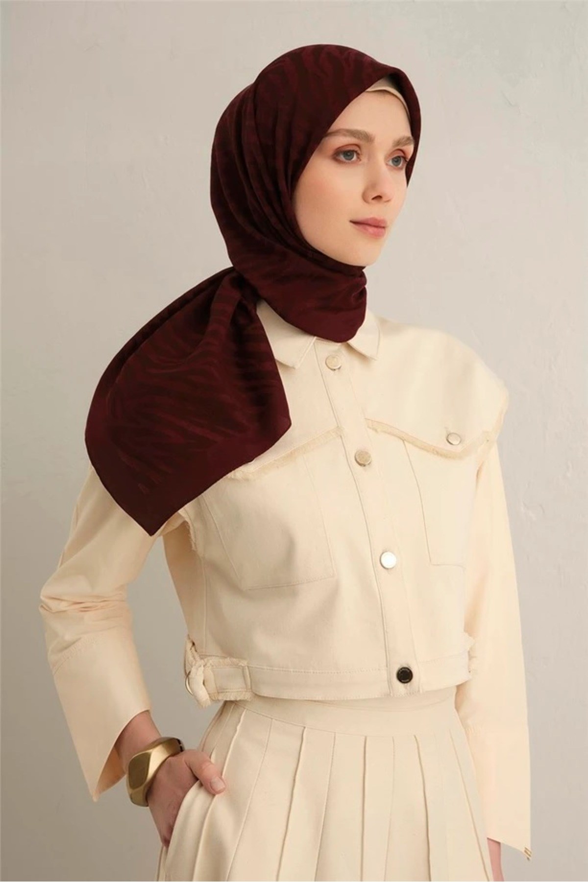Armine 32 Pamora Eşarp 1 S00OA0444438 BORDO
