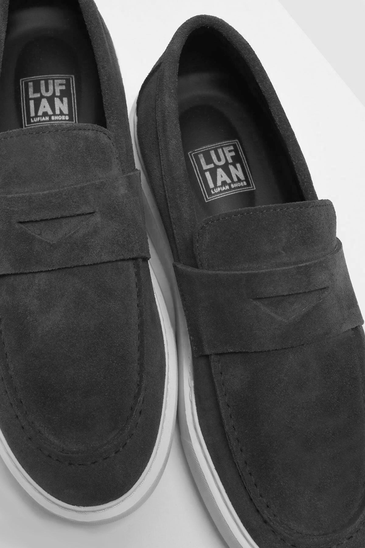 Hakiki Deri Bağcıksız Günlük Erkek Sneaker Lufian Alex Açık Gri Sneaker Hakiki Deri Bağcıksız Günlük Erkek Sneaker Lufian Alex Açık Gri Sneaker