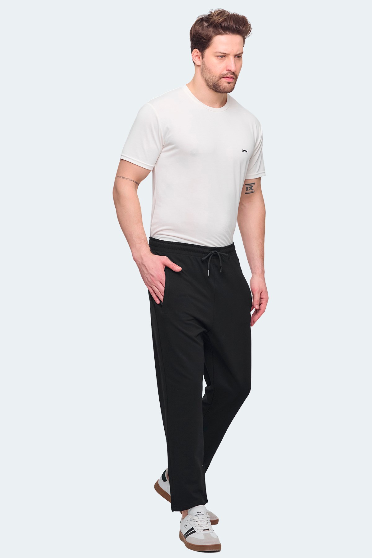 Slazenger JERRY NRM Erkek Eşofman Altı Siyah ST15PE074 Siyah