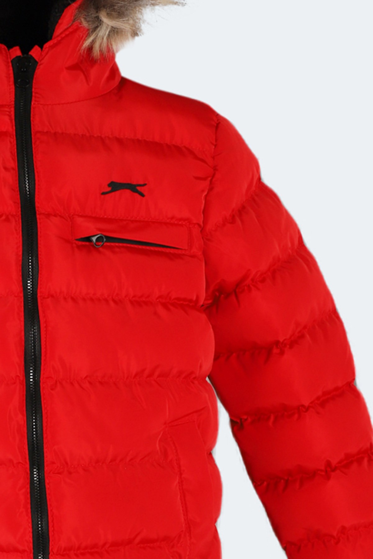 Slazenger CALISTO NEW Çocuk Kapüşonlu Şişme Kırmızı Mont & Kaban ST23JC027 Slazenger CALISTO NEW Çocuk Kapüşonlu Şişme Kırmızı Mont & Kaban ST23JC027