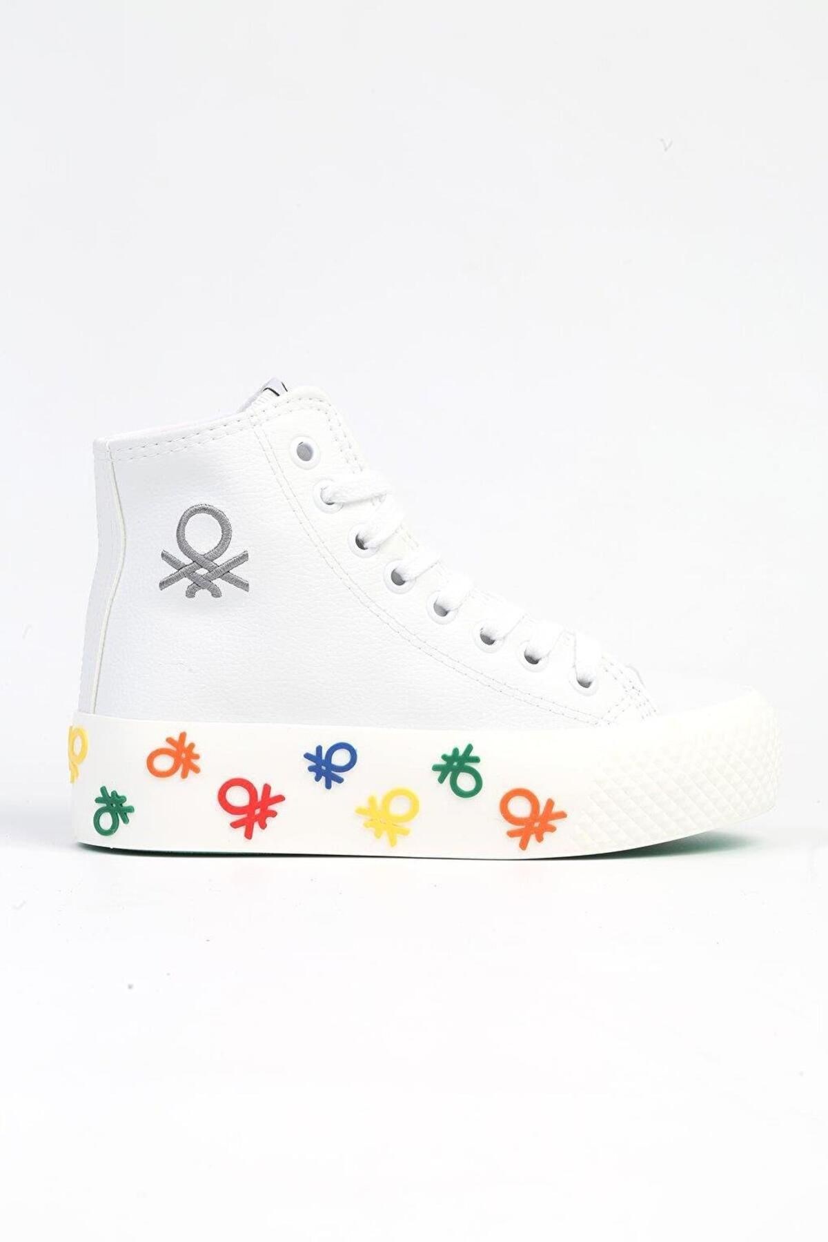 Benetton Bn-31128 Beyaz Günlük Sneaker Benetton Bn-31128 Beyaz Günlük Sneaker