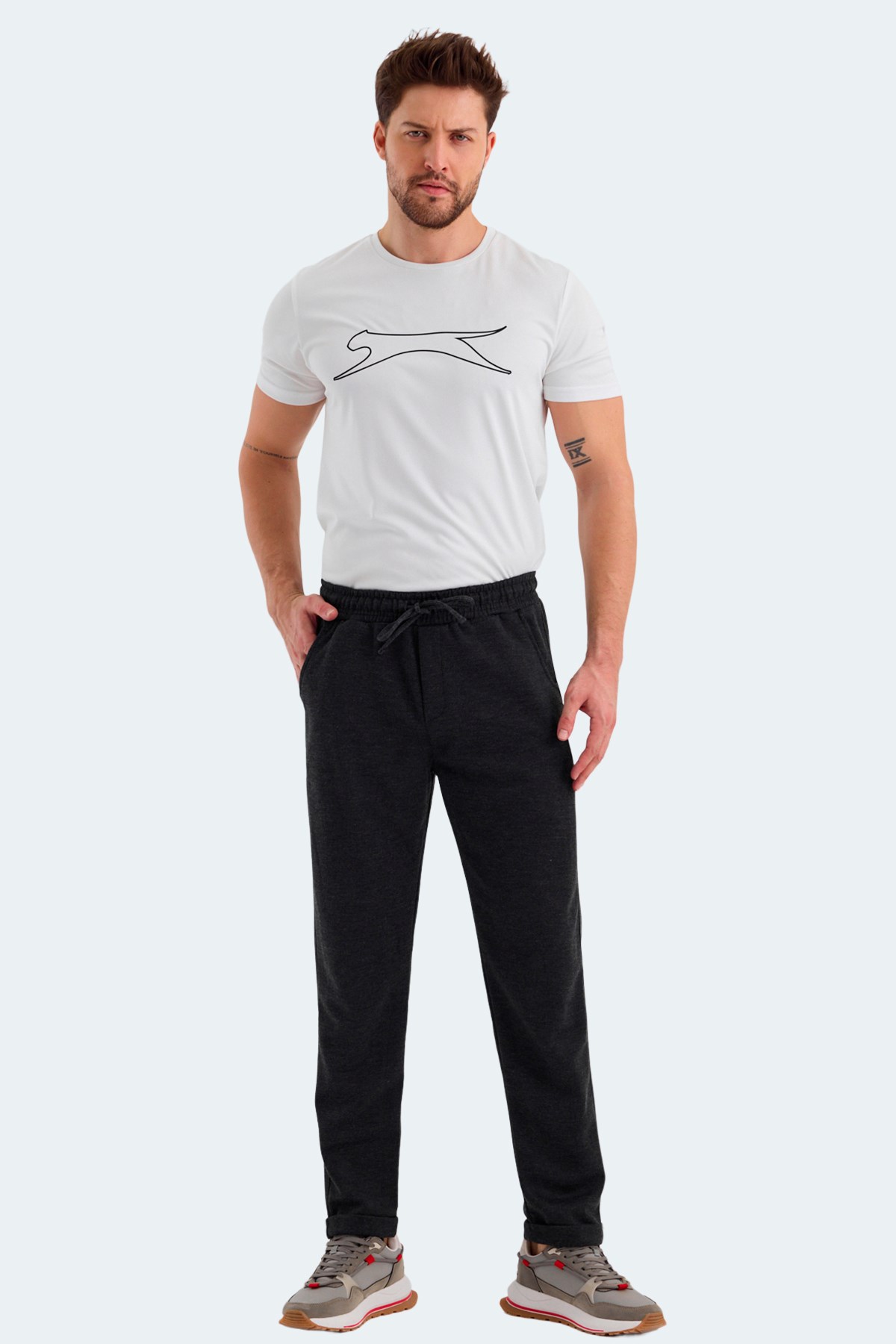 Slazenger NADICA Erkek Cepli Antrasit Eşofman Altı ST24PE027