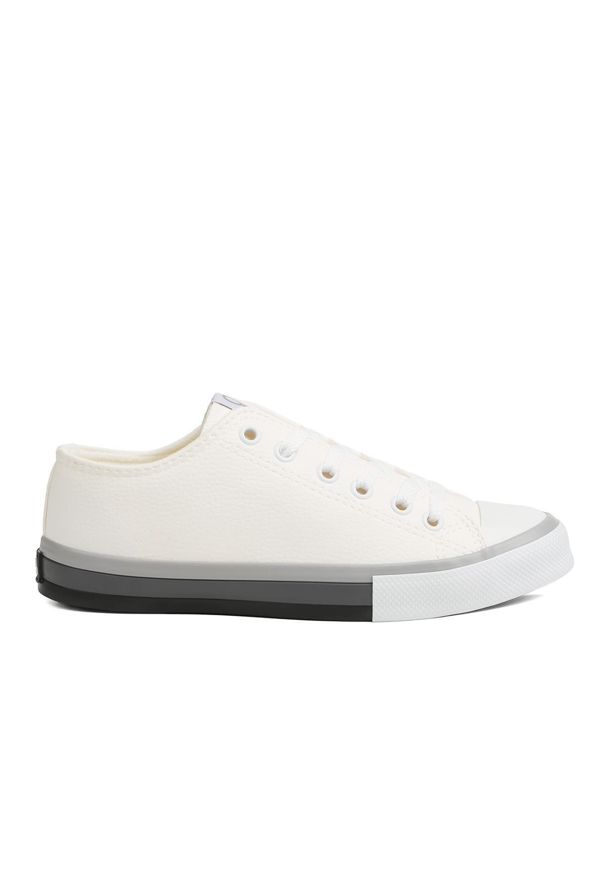 Benetton BN-30756 Bağcıklı Gri-Beyaz Erkek Spor Sneaker Beyaz Benetton BN-30756 Bağcıklı Gri-Beyaz Erkek Spor Sneaker Beyaz