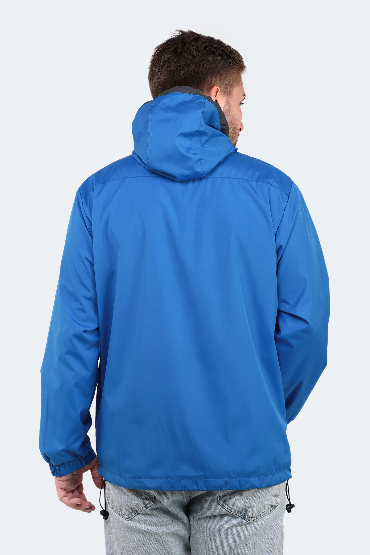 Slazenger OFANS Erkek Saks Mavi Yağmurluk ST21JE060 Slazenger OFANS Erkek Saks Mavi Yağmurluk ST21JE060