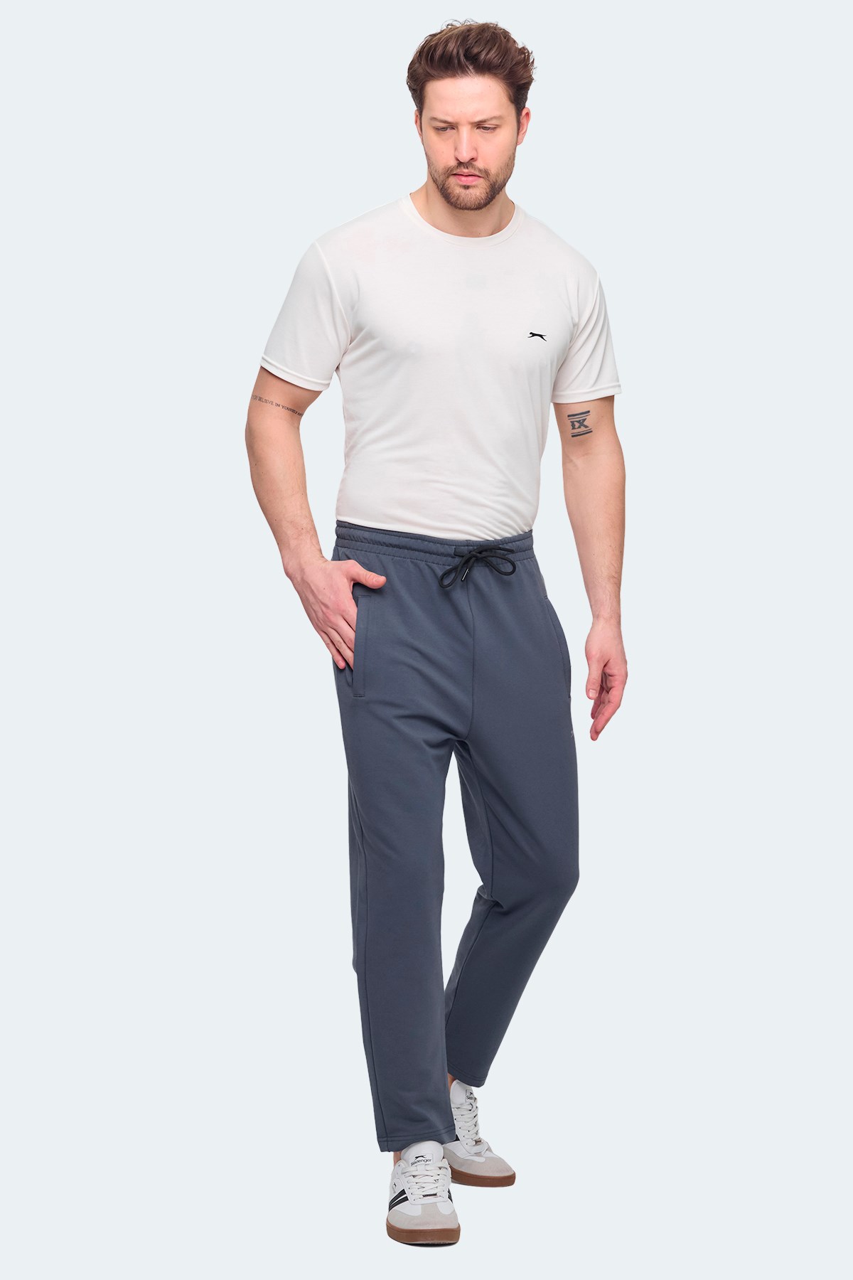 Slazenger JERRY NRM Erkek Eşofman Altı Koyu Gri ST15PE074 Koyu Gri