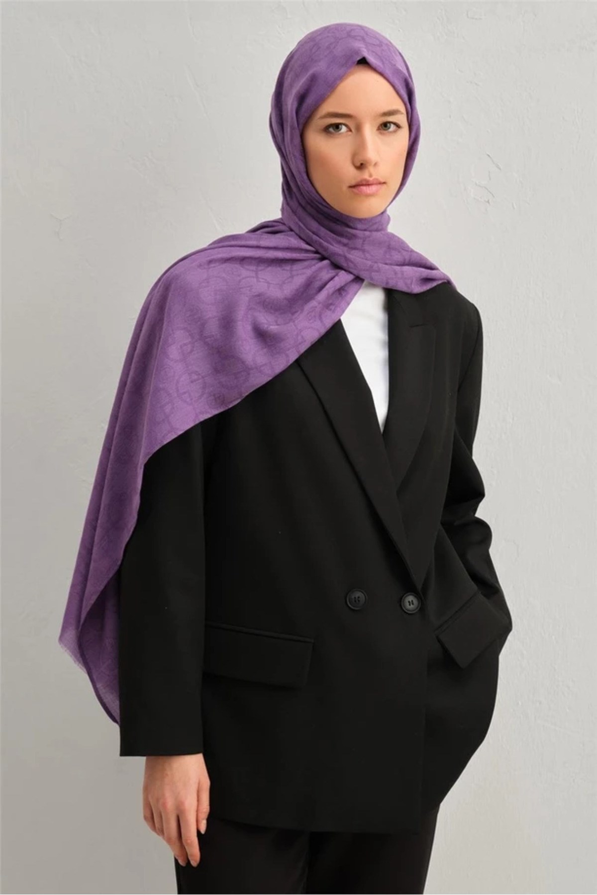Armine 28 Yün-Pamuk Şal 1001 S00OA0444347 28-MOR