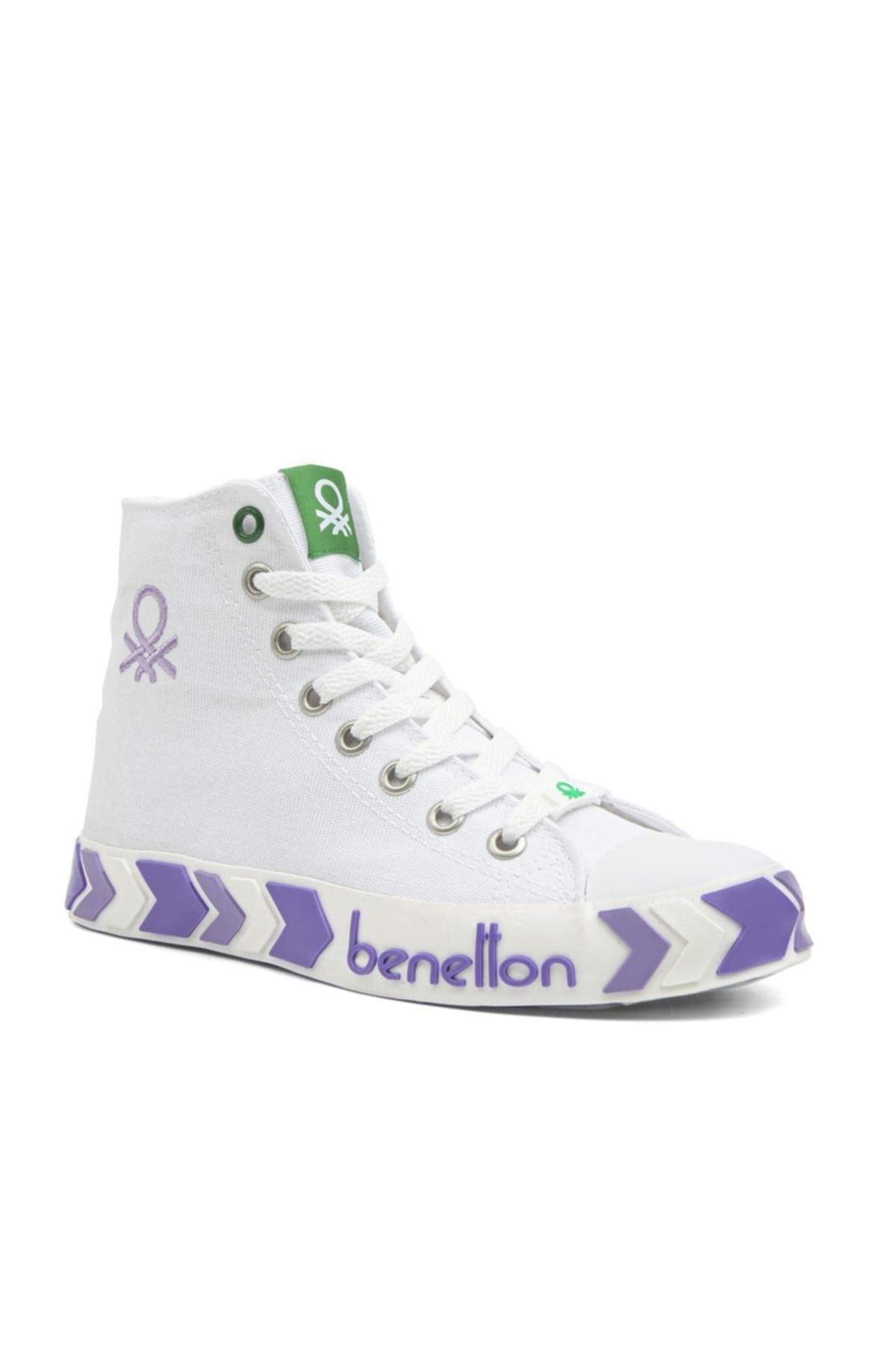 Benetton ® | Bn-30621-3374 Beyaz Lila - Kadın Spor Ayakkabı Benetton ® | Bn-30621-3374 Beyaz Lila - Kadın Spor Ayakkabı