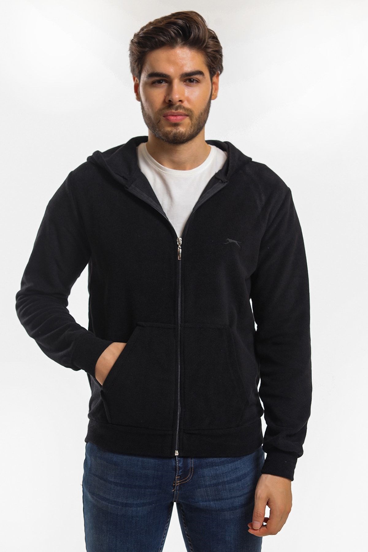 Slazenger SAMSON Erkek Sweatshirt Siyah ST21WE064