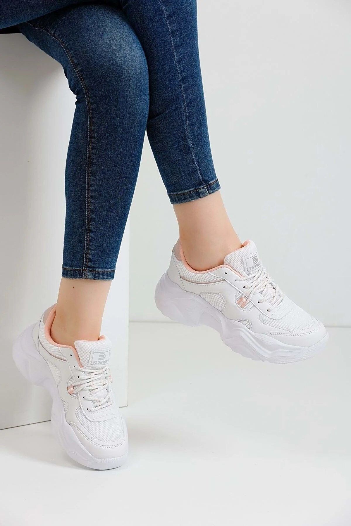 DarkStep 143 Rahat Kalın Taban Kadın Sneaker Spor Ayakkabı PRA-9546636-299117