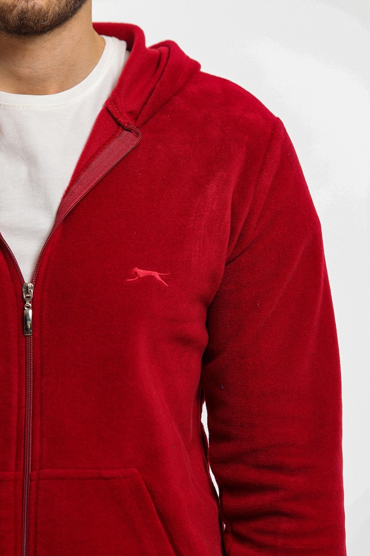 Slazenger Samson Erkek Polar Bordo ST21WE064 Slazenger Samson Erkek Polar Bordo ST21WE064