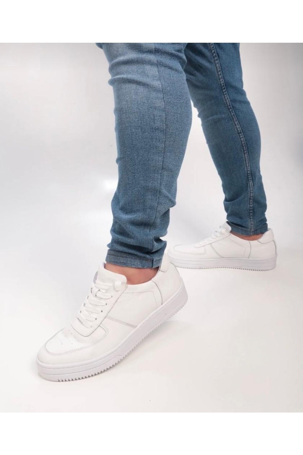 Günlük Hakiki Deri Sneaker Ayakkabı