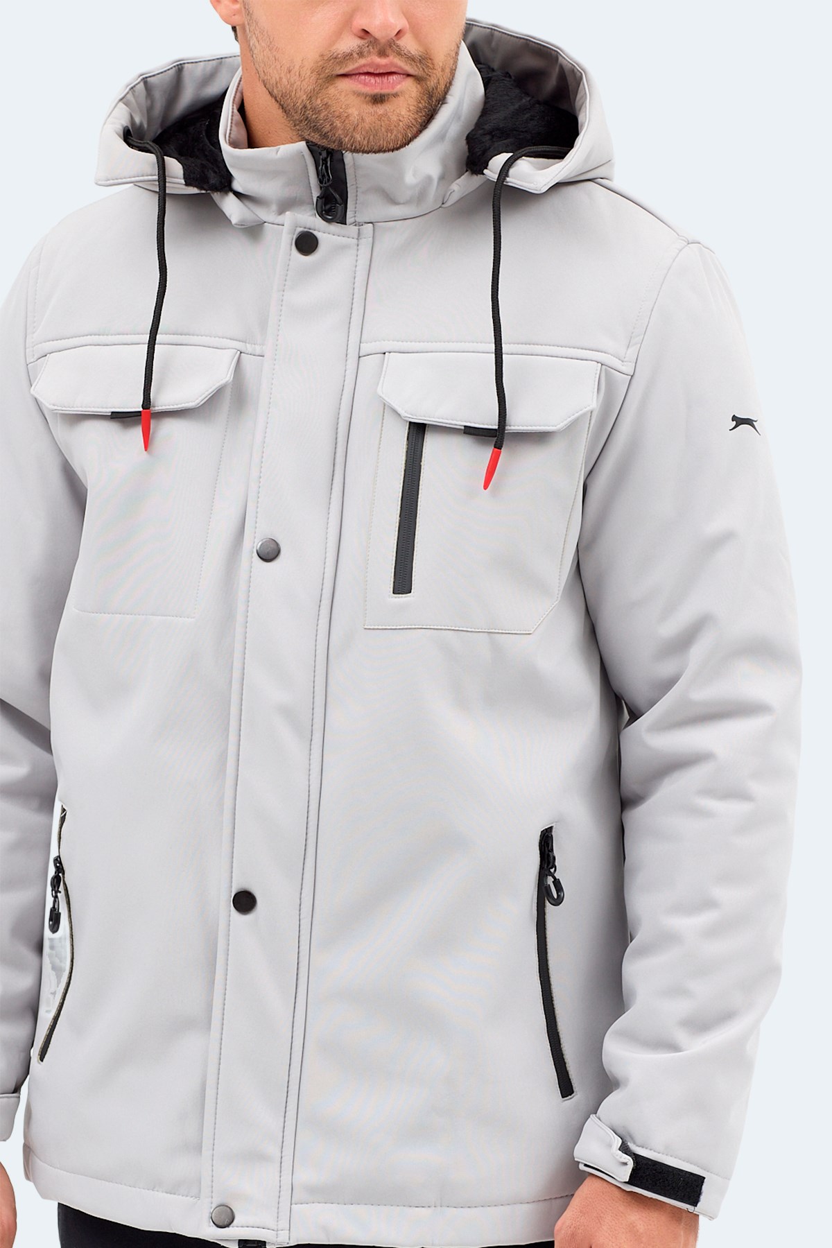 Slazenger GLEAM Taş Gri Erkek Mont & Kaban ST25JE011-280