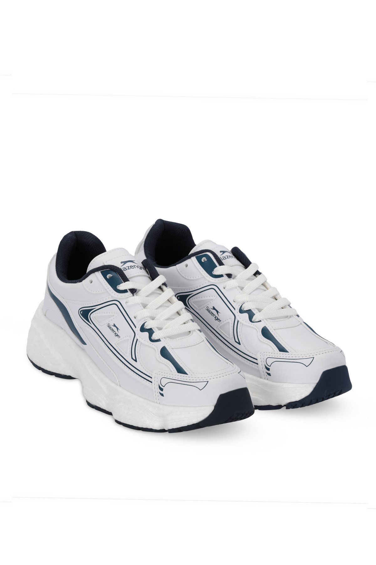 Slazenger Zafıra Kadın Sneaker Günlük Spor Ayakkabı Lacivert Beyaz SA25RG002-596 Slazenger Zafıra Kadın Sneaker Günlük Spor Ayakkabı Lacivert Beyaz SA25RG002-596