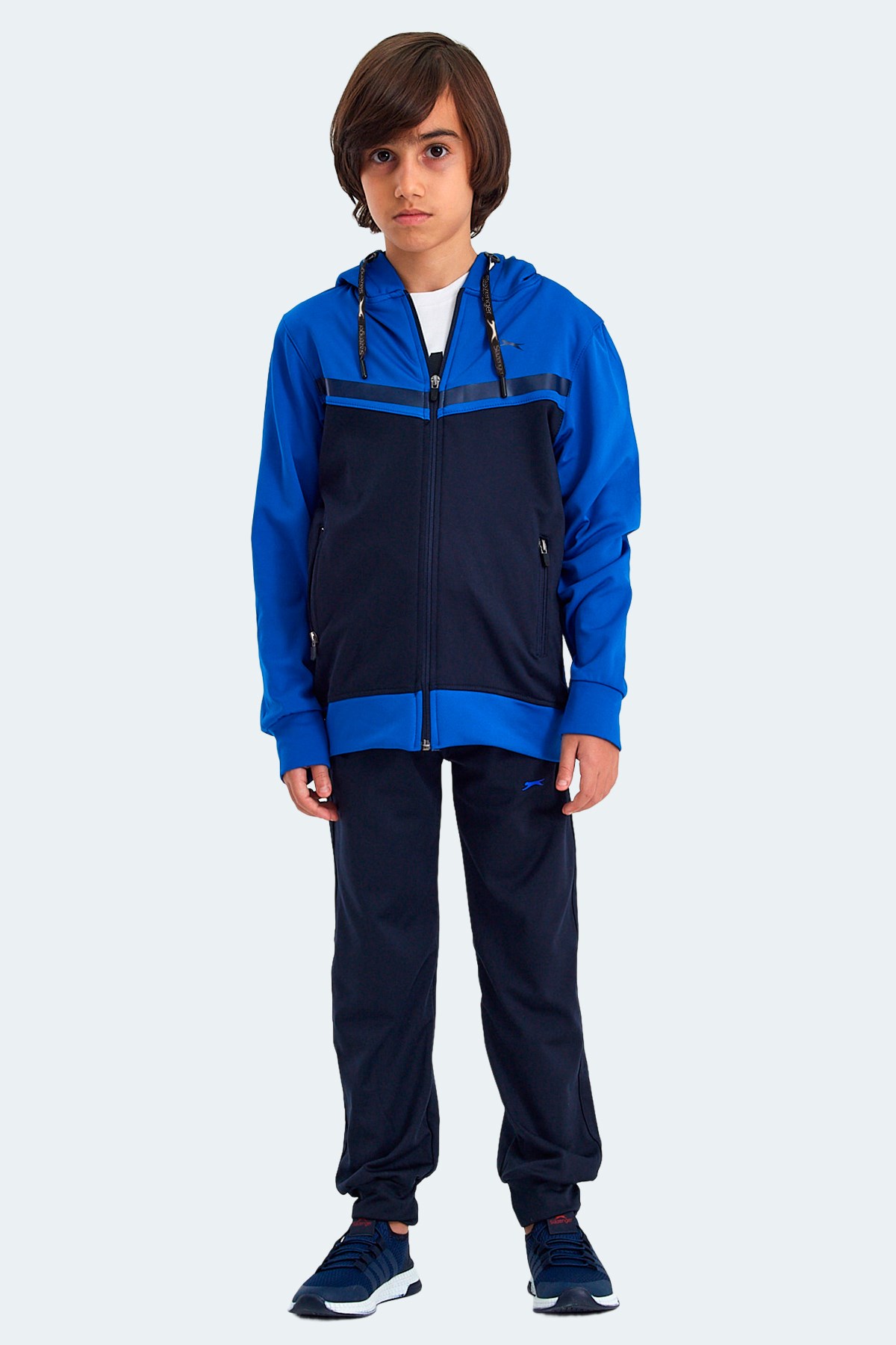 Slazenger NOON Erkek Çocuk Eşofman Takımı Lacivert / Saks Mavi ST24EC015