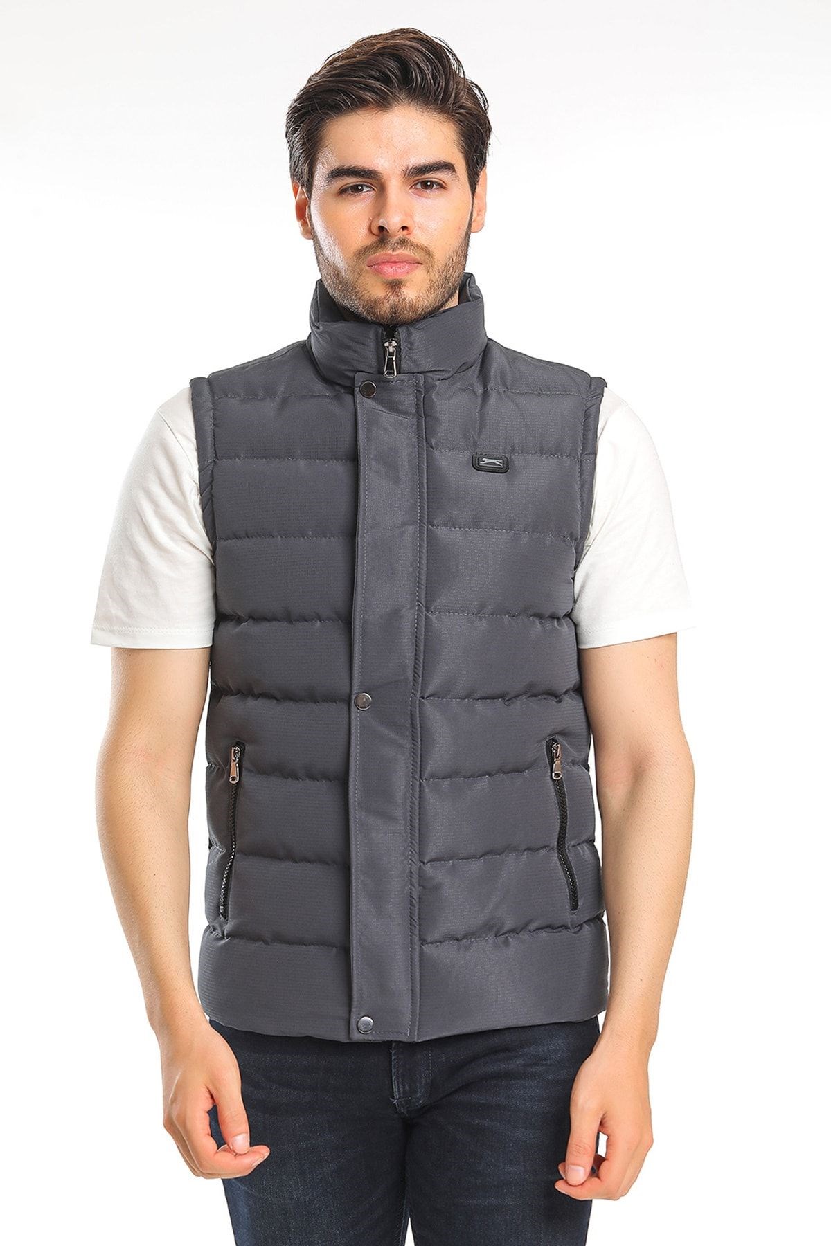Slazenger ZULA Erkek Yelek Gri ST21YE010