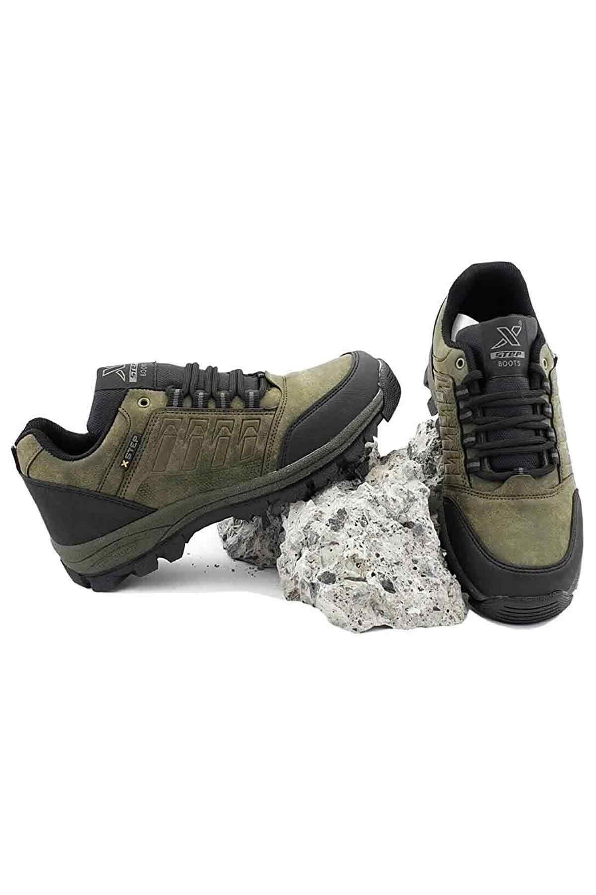 İncim ® | Xstepl Unisex Haki Suya Soğuğa Dayanıklı Kaydırmaz Termo Taban Kışlık Trekking Kısa Bot İncim ® | Xstepl Unisex Haki Suya Soğuğa Dayanıklı Kaydırmaz Termo Taban Kışlık Trekking Kısa Bot