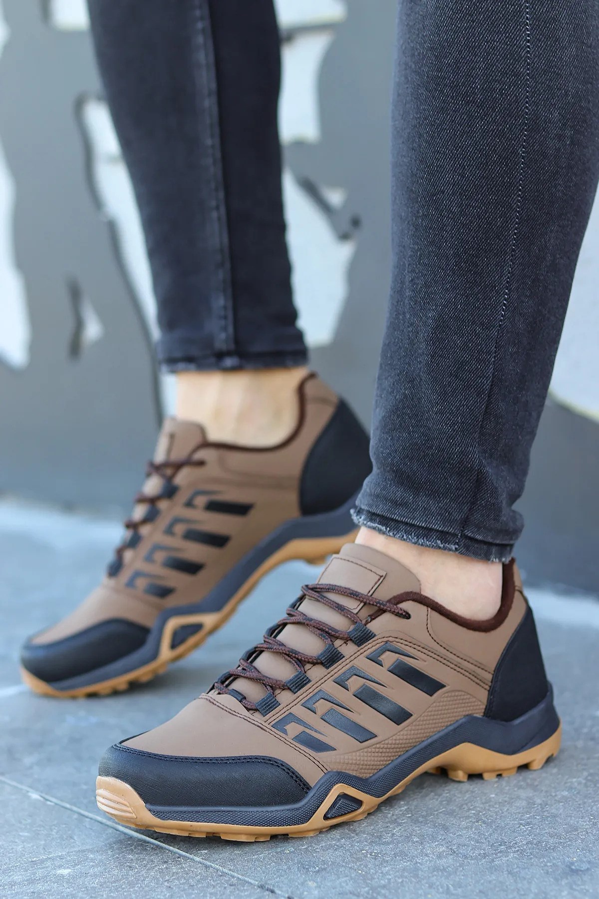 İncim Trekmax Kahverengi Outdoor Soğuğa&Suya Dayanıklı Kaydırmaz Taban Trekking Erkek Kısa Bot