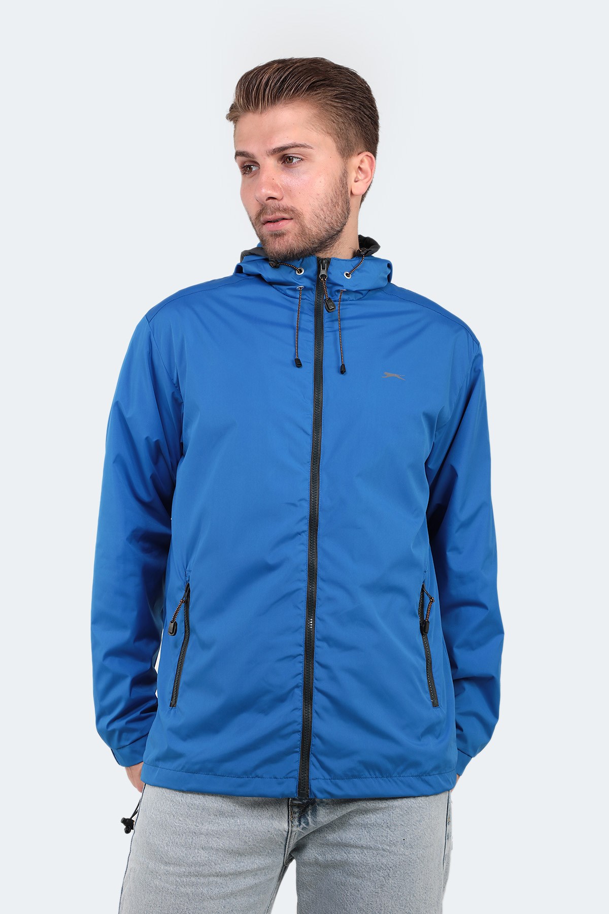 Slazenger OFANS Erkek Saks Mavi Yağmurluk ST21JE060 Slazenger OFANS Erkek Saks Mavi Yağmurluk ST21JE060