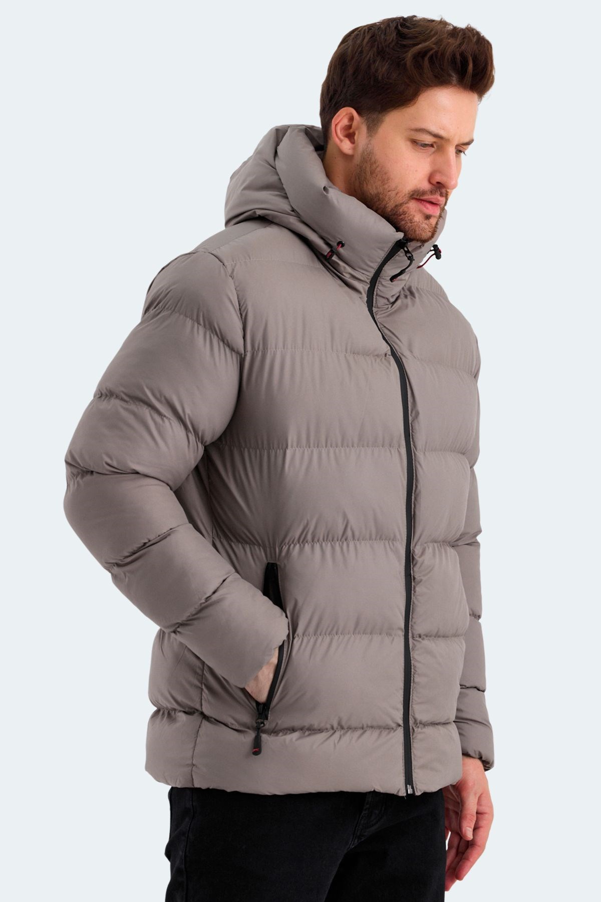 Slazenger Hank Erkek Mont & Kaban Taş Gri ST22JE001 Slazenger Hank Erkek Mont & Kaban Taş Gri ST22JE001