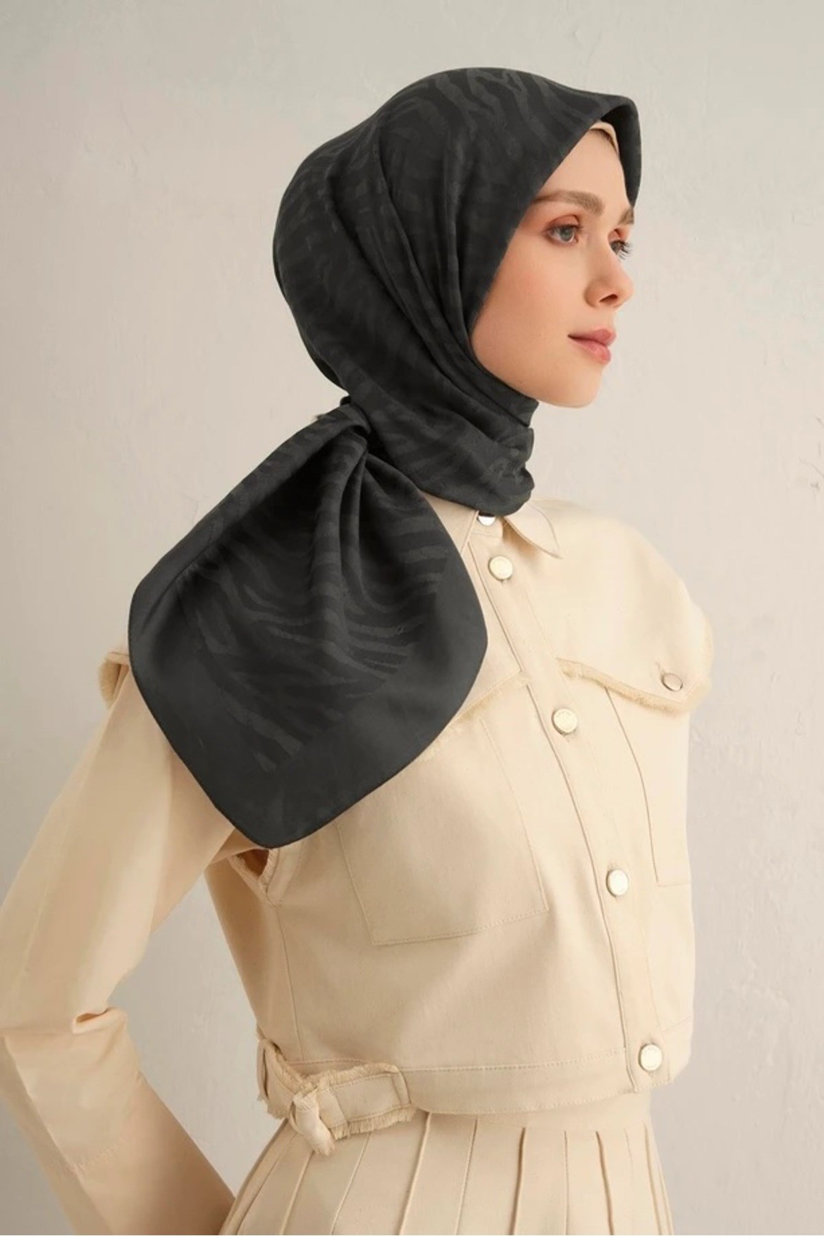 Armine 19 Pamora Eşarp 1 S00OA0444438 FÜME