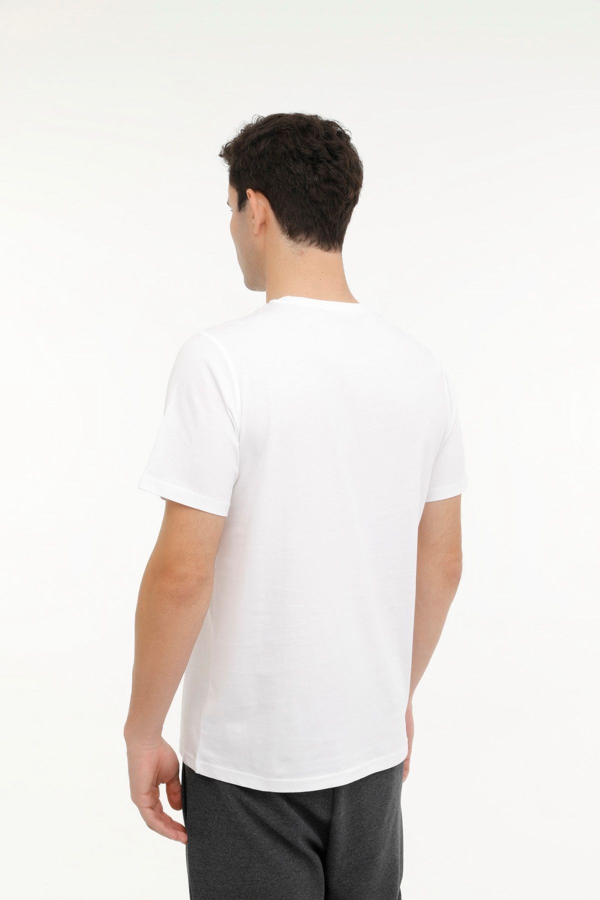 Kinetix M-SN220 BSC T-SHIRT 4FX Beyaz Erkek Kısa Kol T-Shirt M-SN220 BSC T-SHIRT 4FX