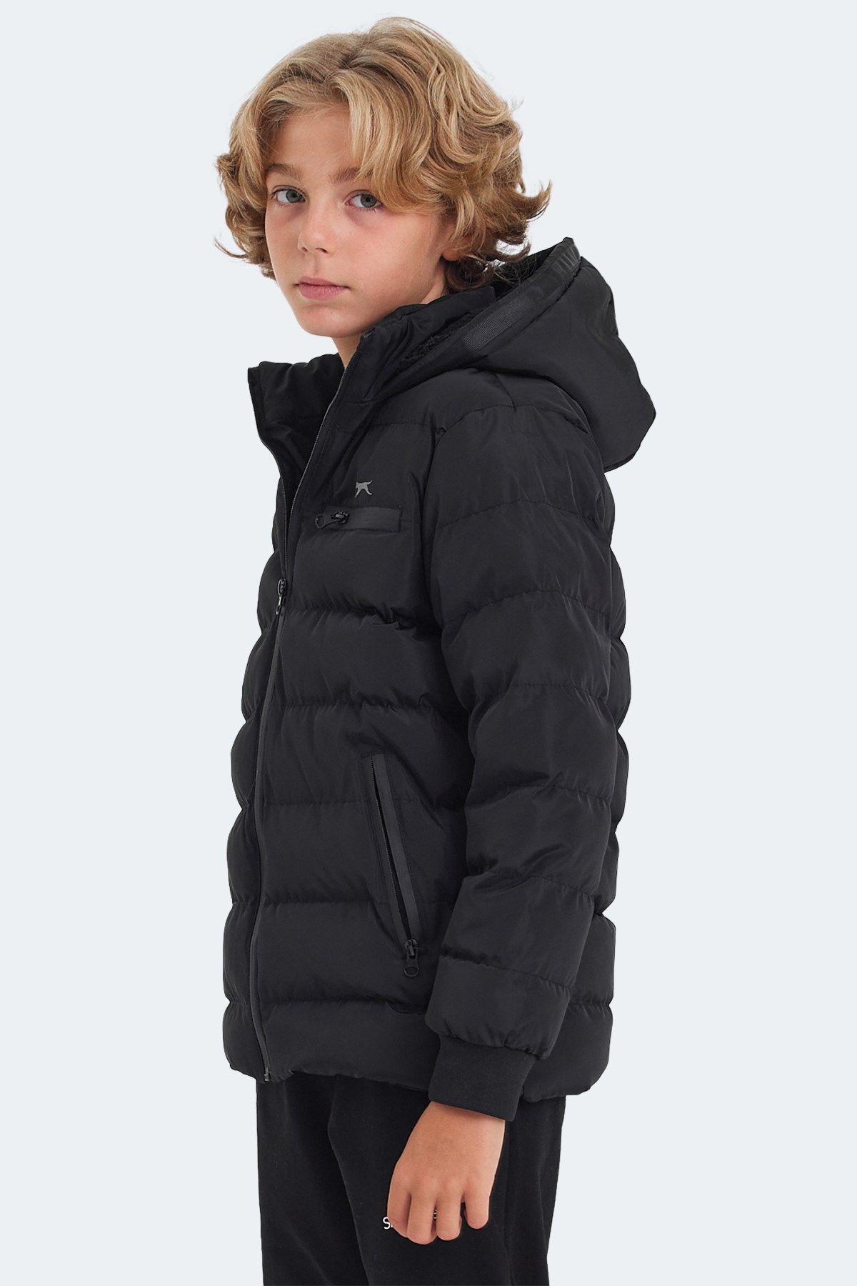 Slazenger CAPTAIN Unisex Çocuk Mont & Kaban Siyah ST23JC025X Slazenger CAPTAIN Unisex Çocuk Mont & Kaban Siyah ST23JC025X
