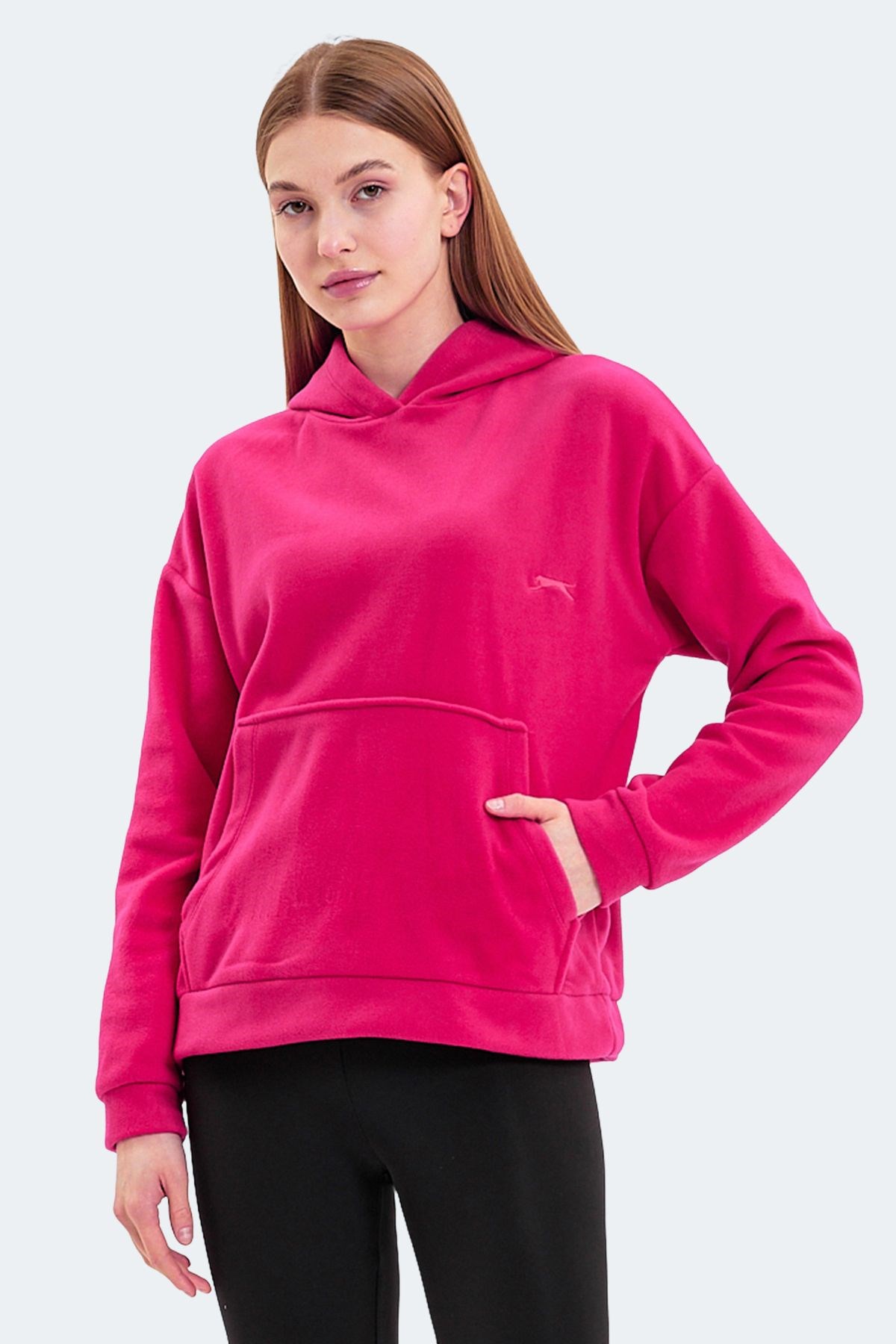 Slazenger Sassa In Kadın Polar Fuşya TYC00551979289