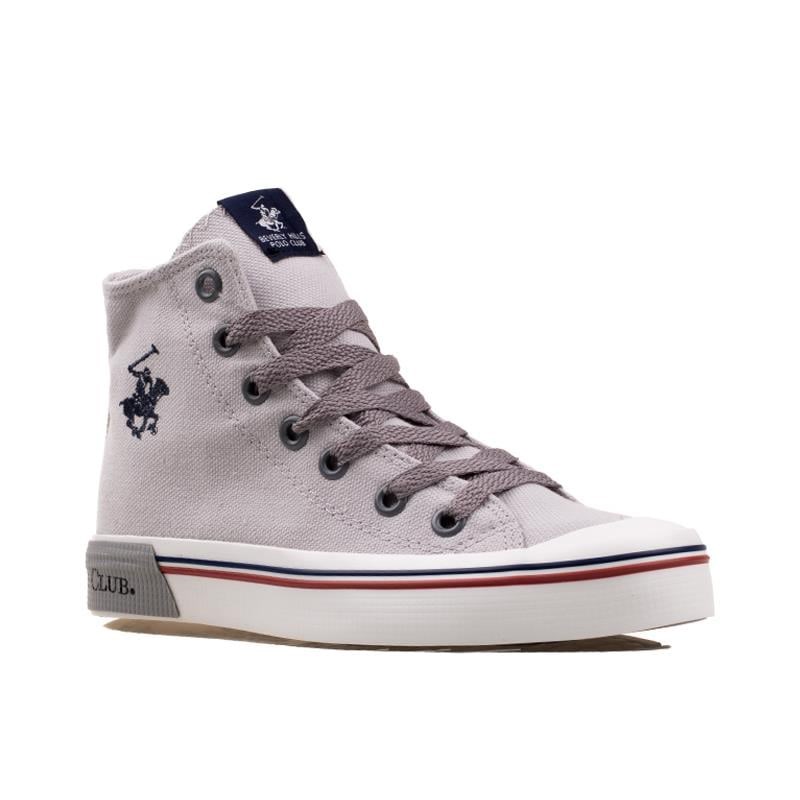 Beverly Hills Polo Club Gri Keten Günlük Kadın Sneaker PO-10141 Beverly Hills Polo Club Gri Keten Günlük Kadın Sneaker PO-10141