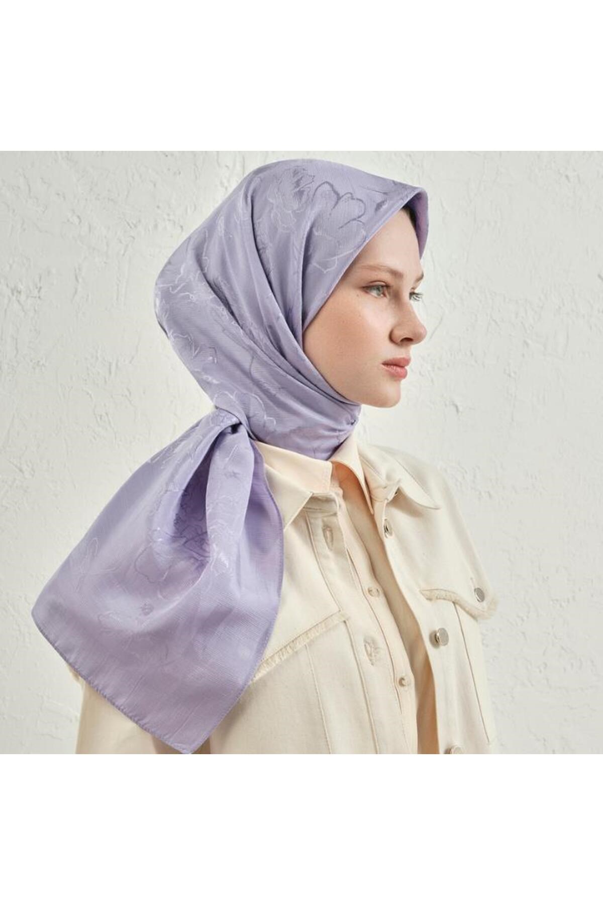 Armine E00OA0444093 44 Floş Pamuk Eşarp 2 E00OA0444093 44 Mor