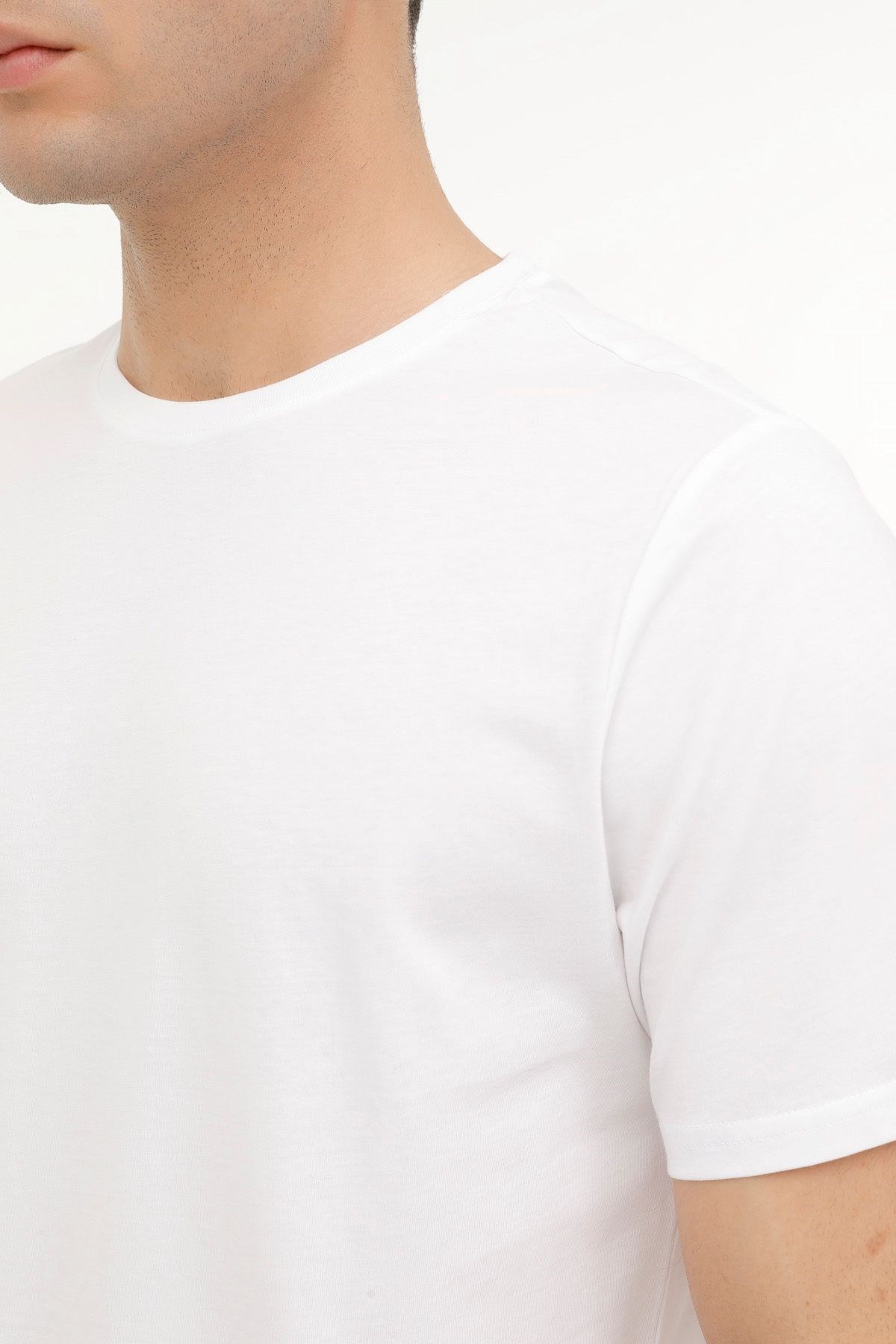 Kinetix M-SN220 BSC T-SHIRT 4FX Beyaz Erkek Kısa Kol T-Shirt M-SN220 BSC T-SHIRT 4FX