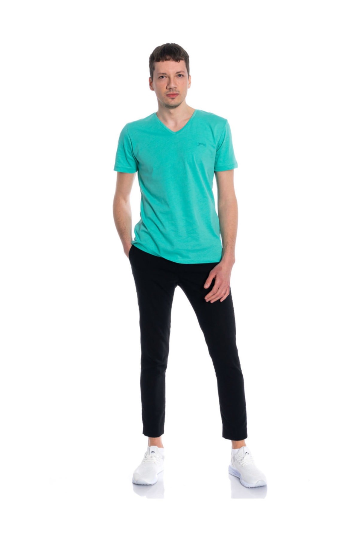 Slazenger Sargon Erkek T-shirt K.yeşil St10te112 ST10TE112