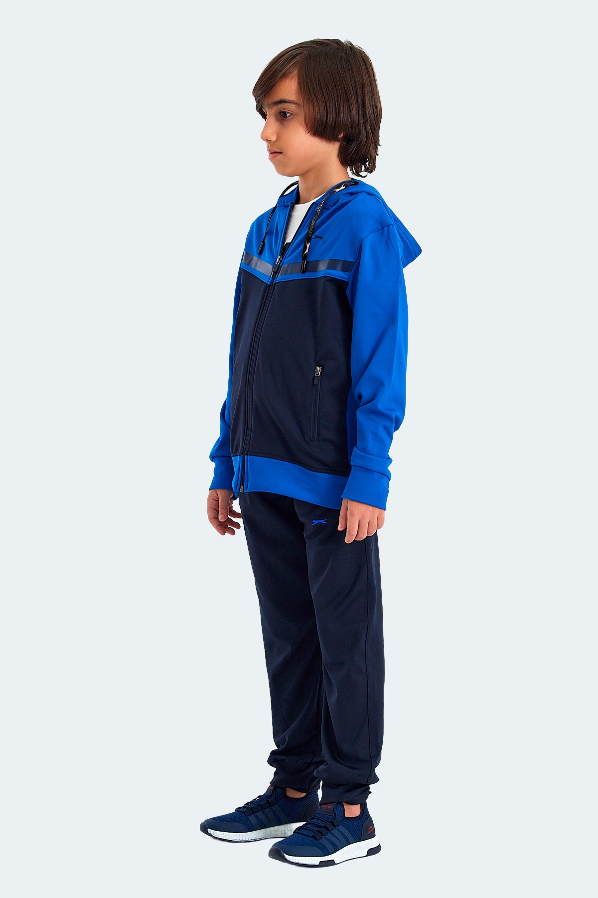 Slazenger NOON Erkek Çocuk Eşofman Takımı Lacivert / Saks Mavi ST24EC015