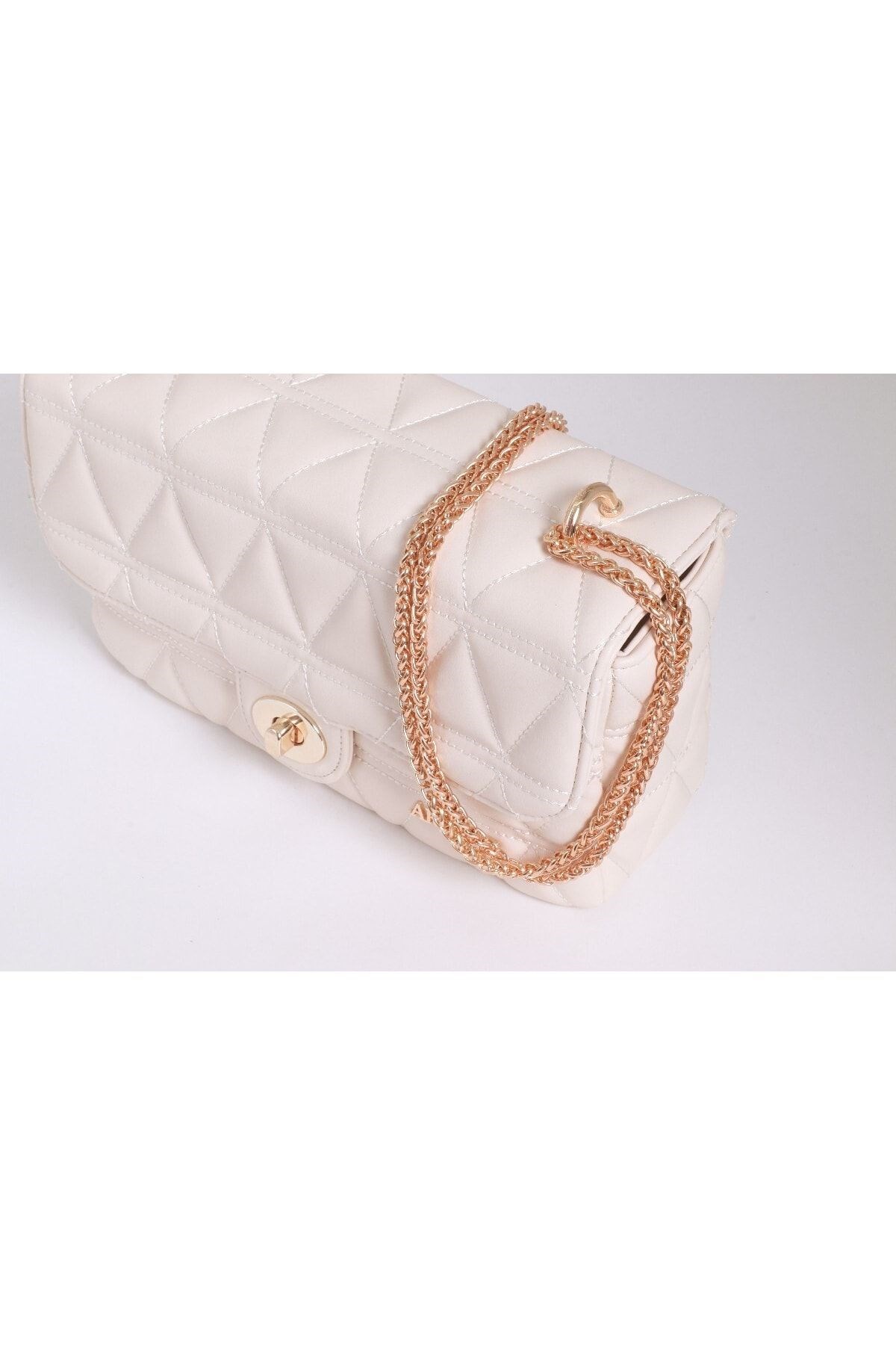 Armine 310 Model Krem Renk Kadın Omuz Çantası - Yeni Tasarım 15x24cm Krem Çanta Armine 310 Model Krem Renk Kadın Omuz Çantası - Yeni Tasarım 15x24cm Krem Çanta