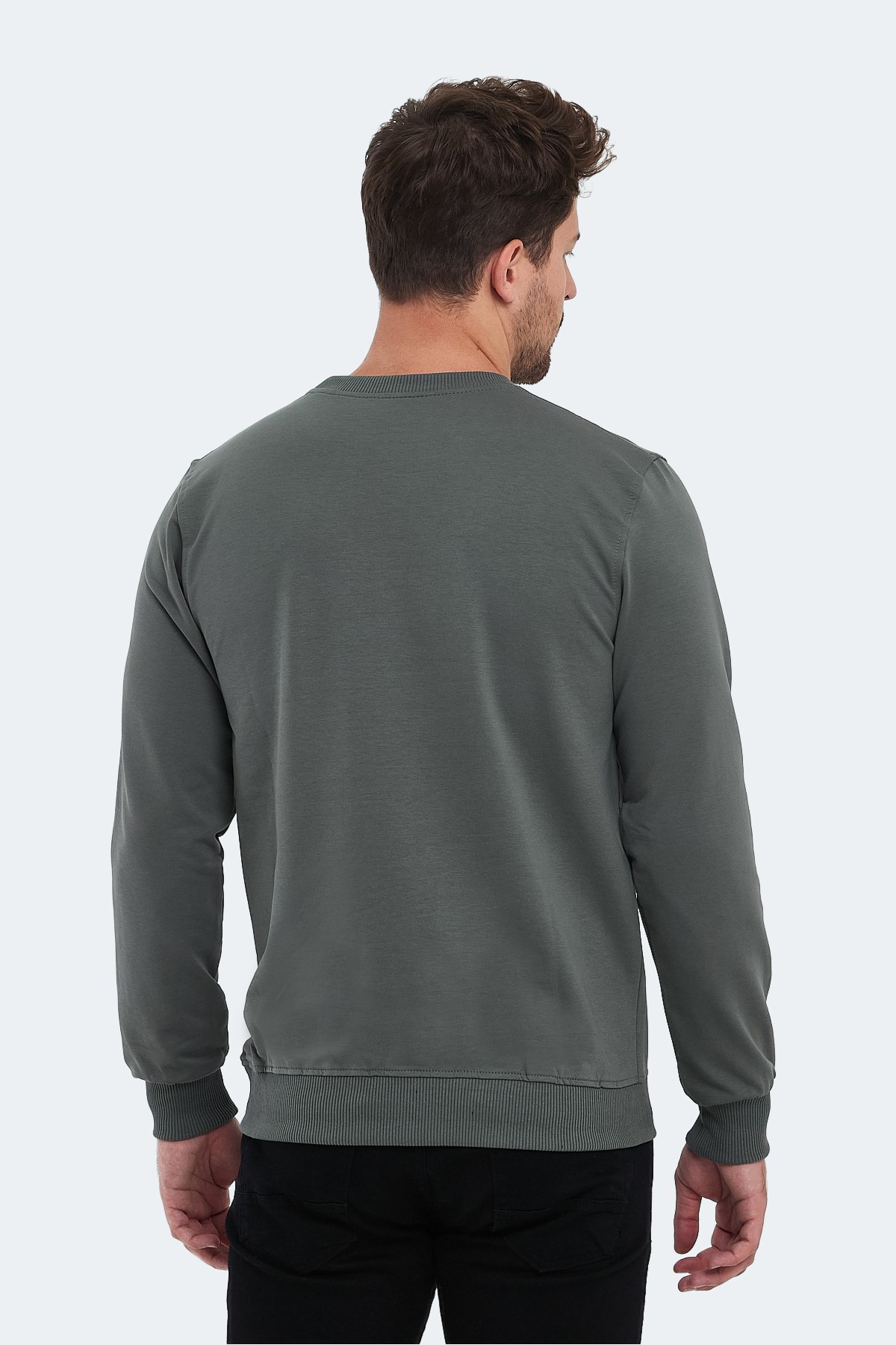 Slazenger ORTWIN Erkek  Haki Sweatshirt ST23WE146 Haki