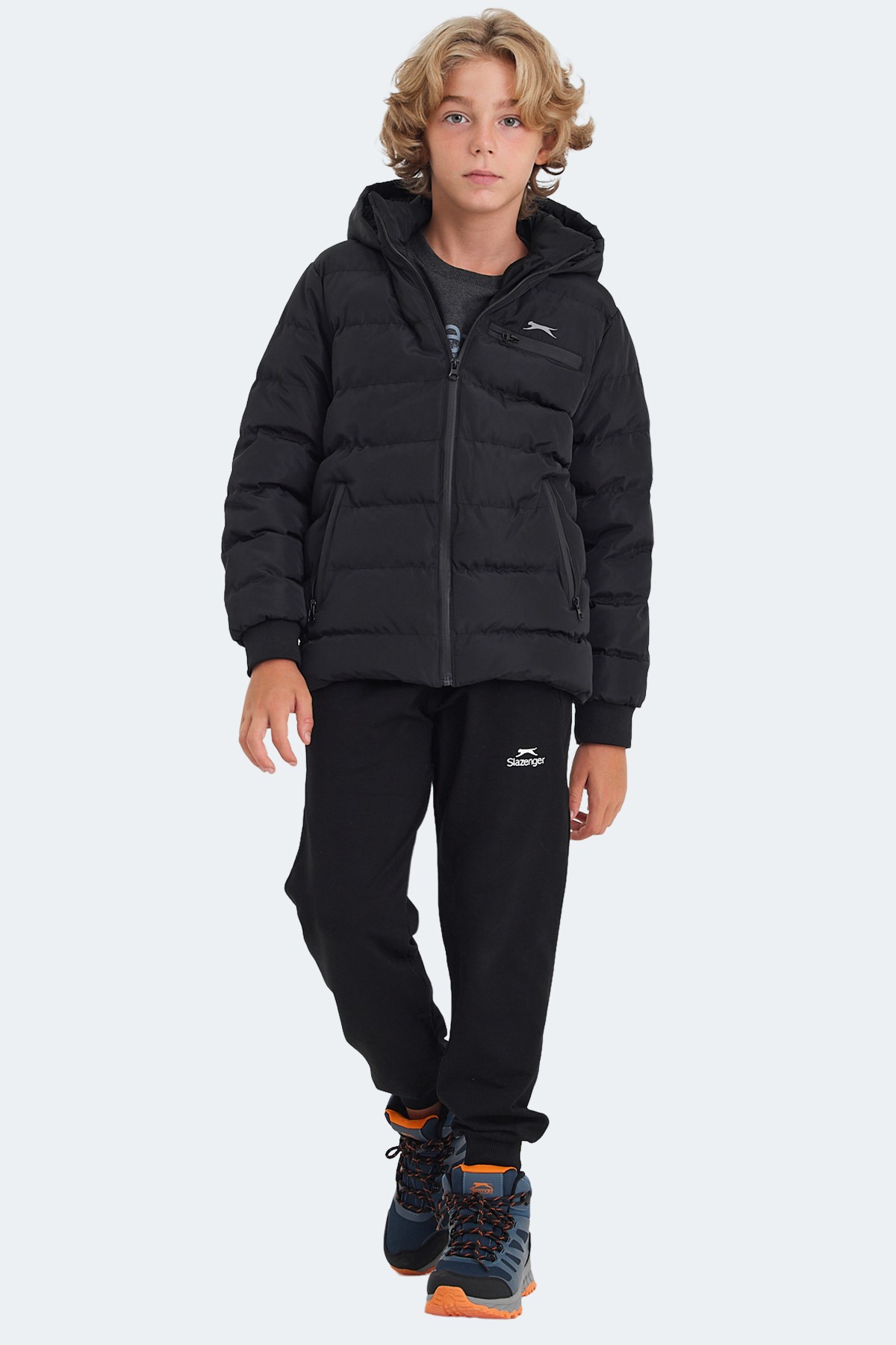 Slazenger CAPTAIN Unisex Çocuk Mont & Kaban Siyah ST23JC025X Slazenger CAPTAIN Unisex Çocuk Mont & Kaban Siyah ST23JC025X