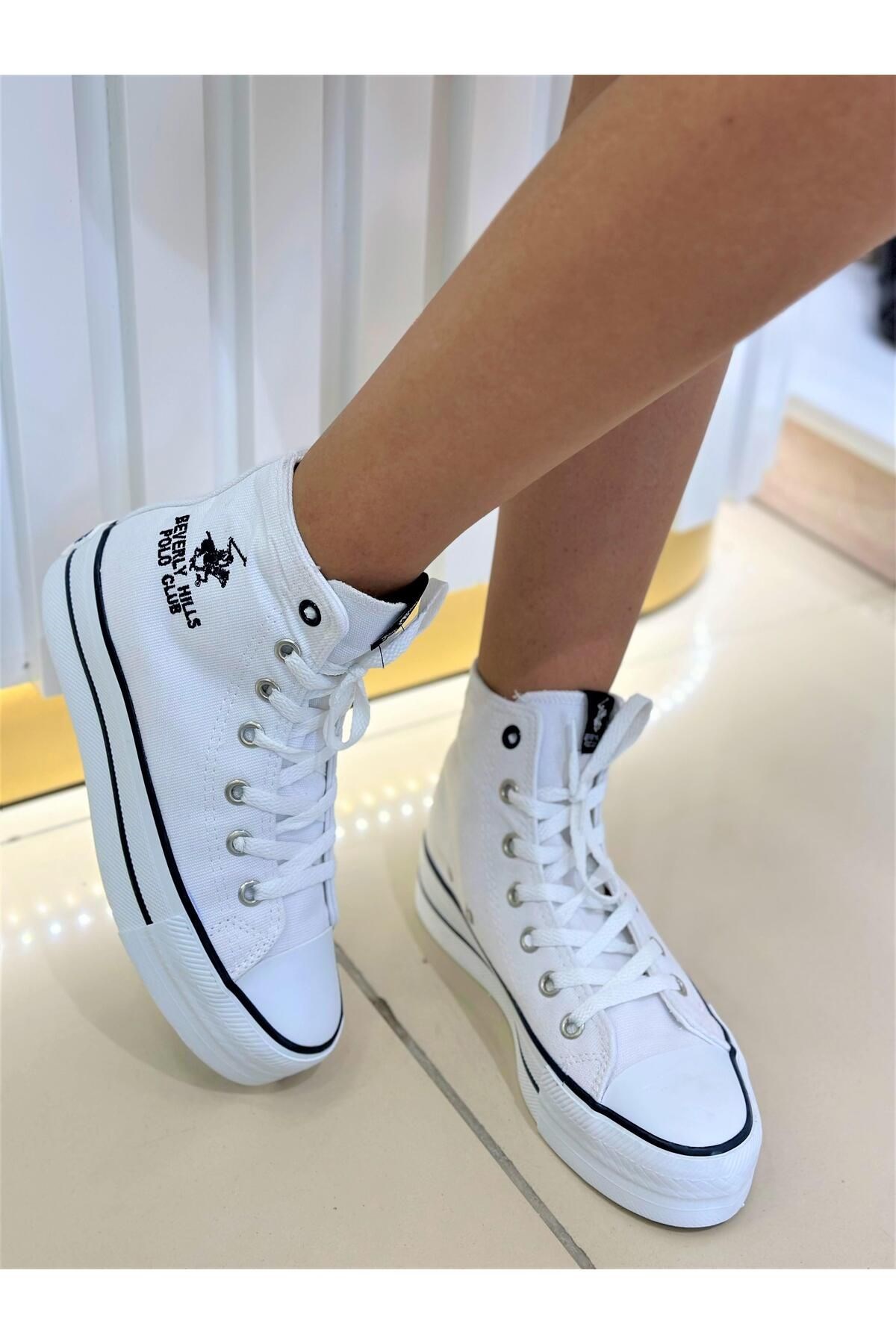 Beverly Hills Polo Club Keten Bileği Uzun Converse 035 PO-30086-2 Beverly Hills Polo Club Keten Bileği Uzun Converse 035 PO-30086-2