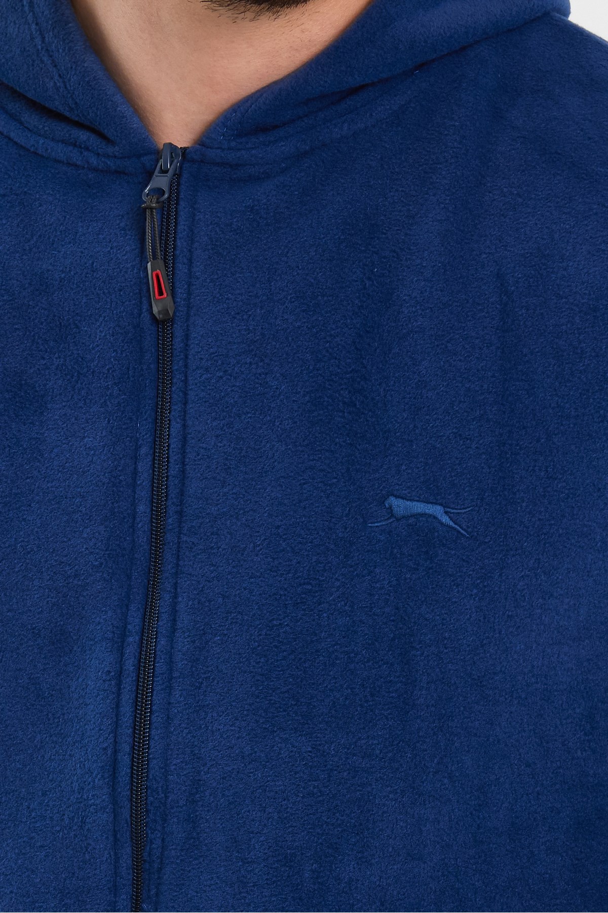 Slazenger SAMSON IN Erkek Fermuarlı Kapüşonlu Cepli Indigo Polar Slazenger SAMSON IN Erkek Fermuarlı Kapüşonlu Cepli Indigo Polar