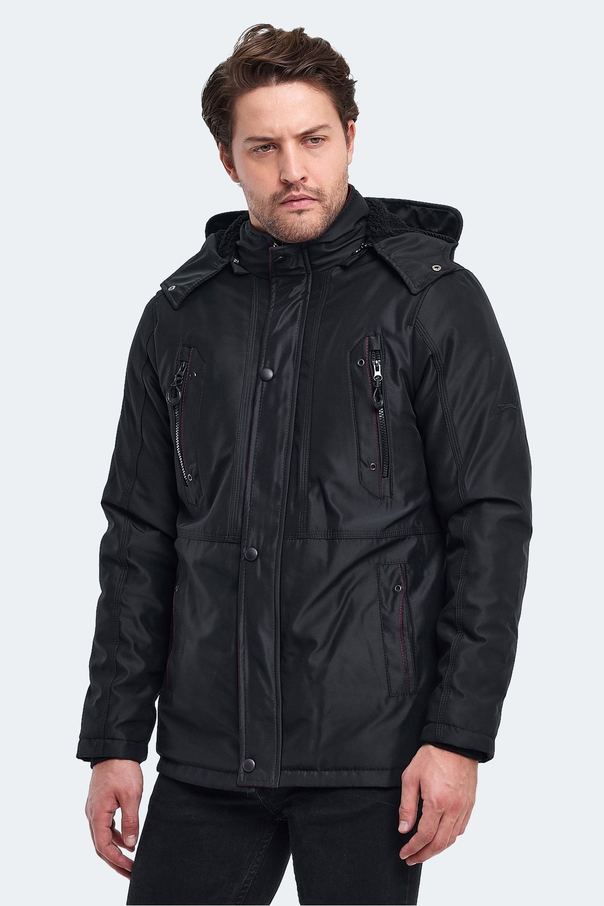 Slazenger Hold Erkek Mont Siyah Slazenger Hold Erkek Mont Siyah