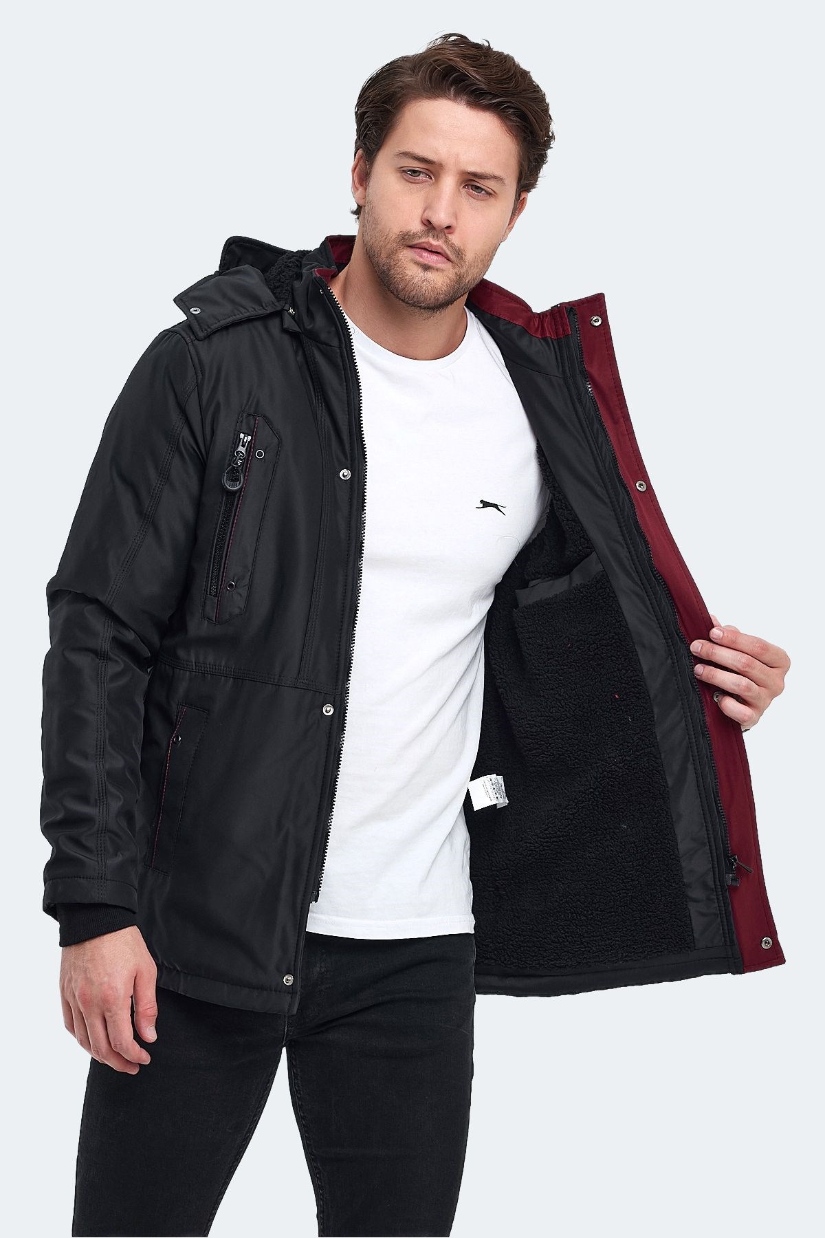 Slazenger Hold Erkek Mont Siyah