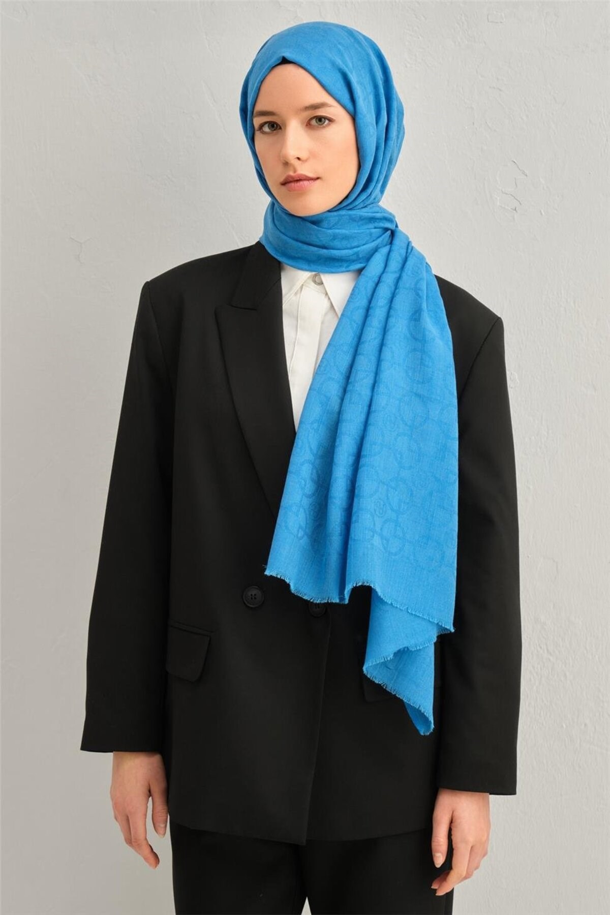 Armine ARMİNE TNSEL YÜN ŞAL 1001-29 S00OA0444347 29-KOYU MAVİ